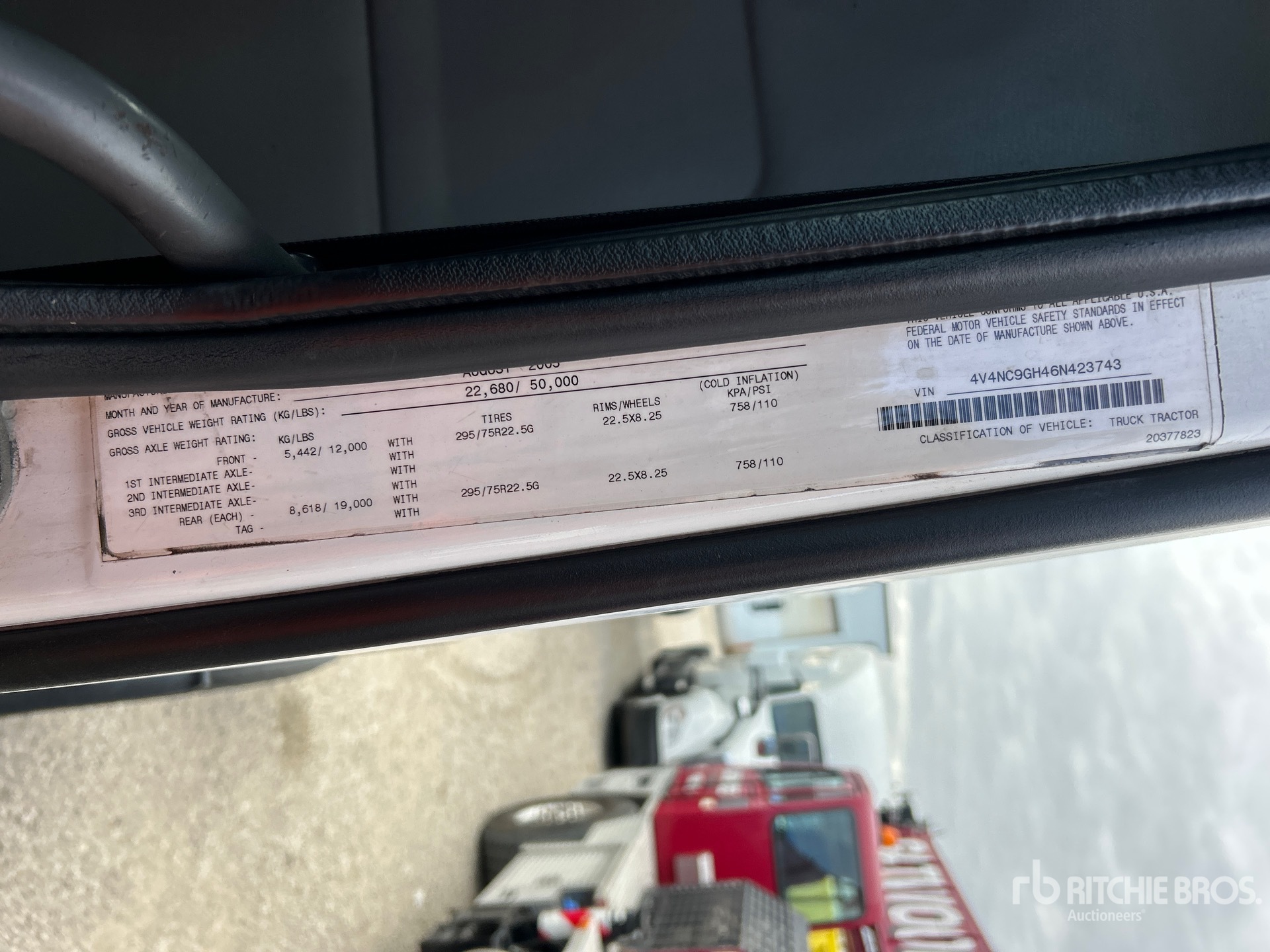 General Appearance with Numero seriale/numero d’identificazione del veicolo (VIN)