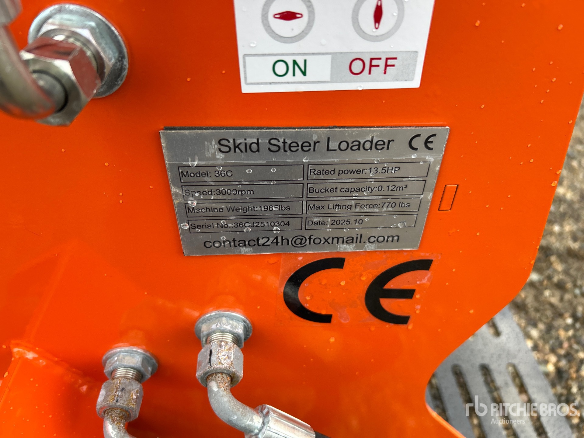 General Appearance with N.º de serie/VIN