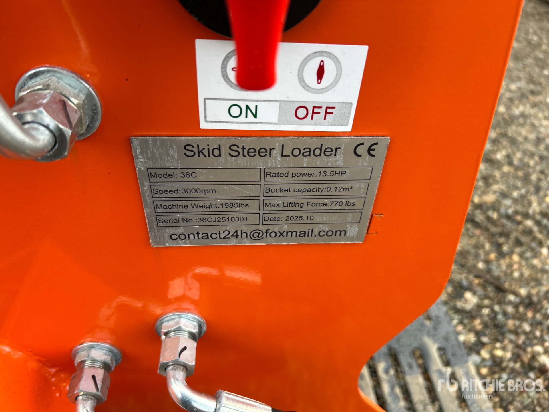 General Appearance with N.º de serie/VIN