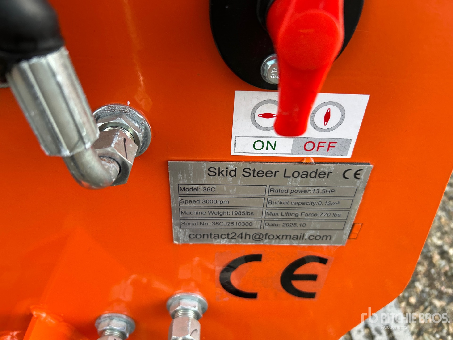 General Appearance with N.º de serie/VIN