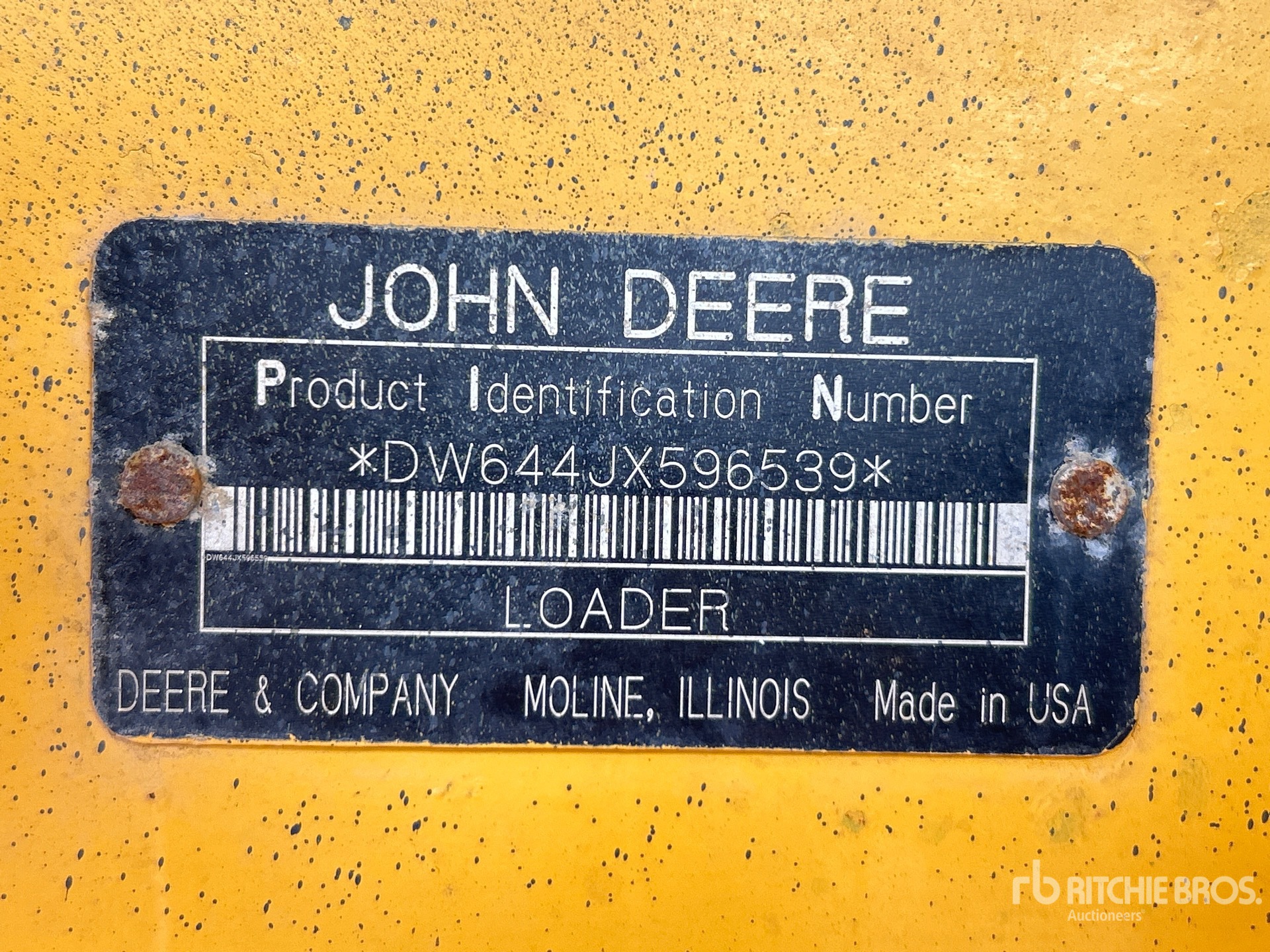 General Appearance with N.º de serie/VIN