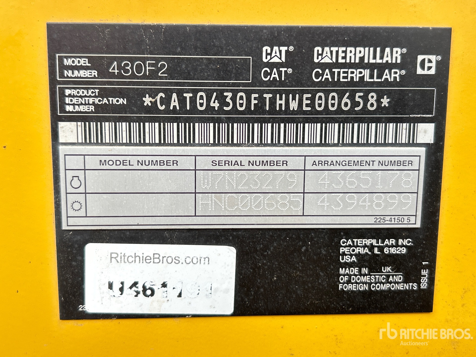 General Appearance with Numero seriale/numero d’identificazione del veicolo (VIN)