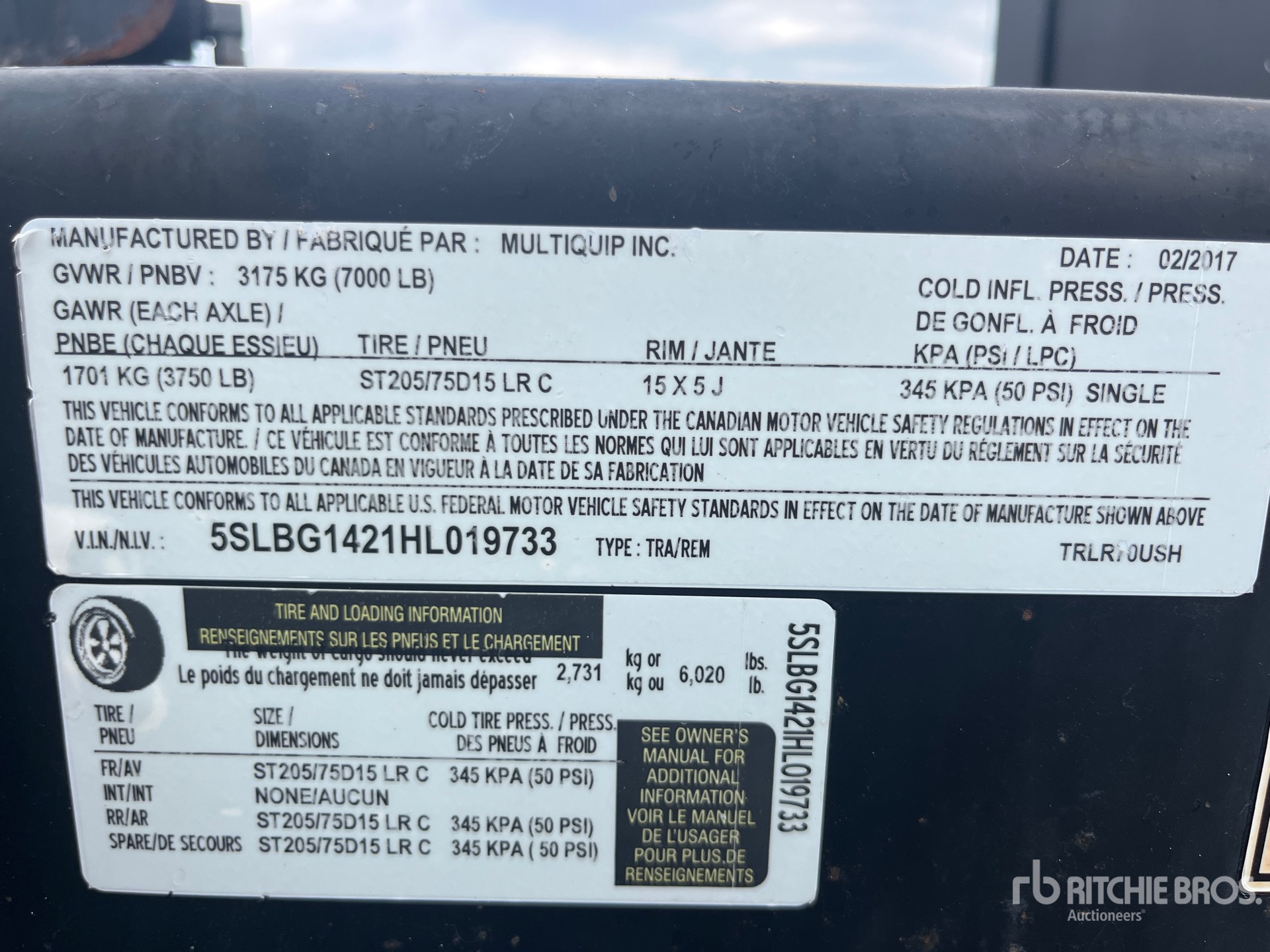 General Appearance with Seriennummer / FIN