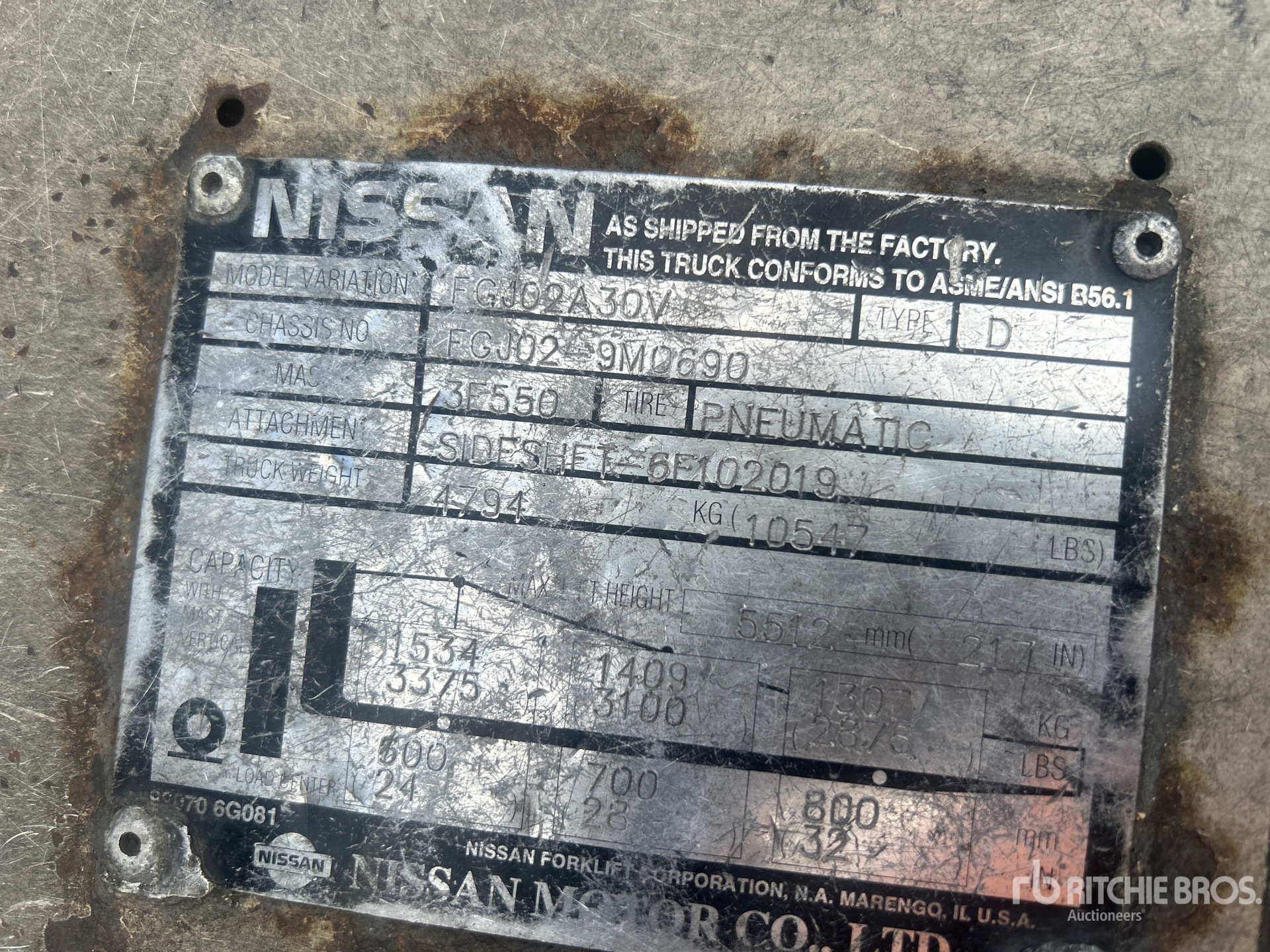 General Appearance with Numéro de série/Numéro d'identification du véhicule automobile