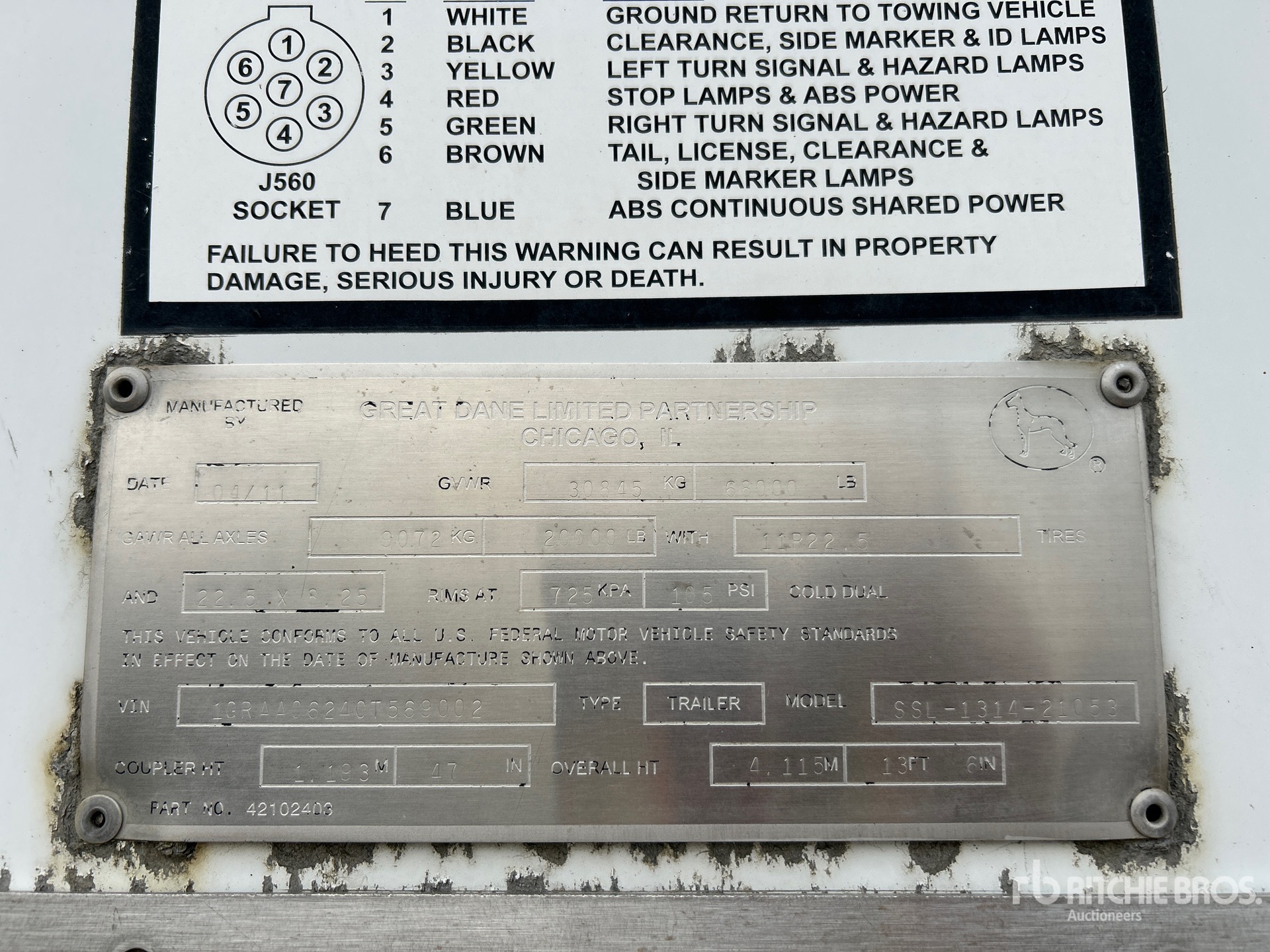 General Appearance with Seriennummer / FIN