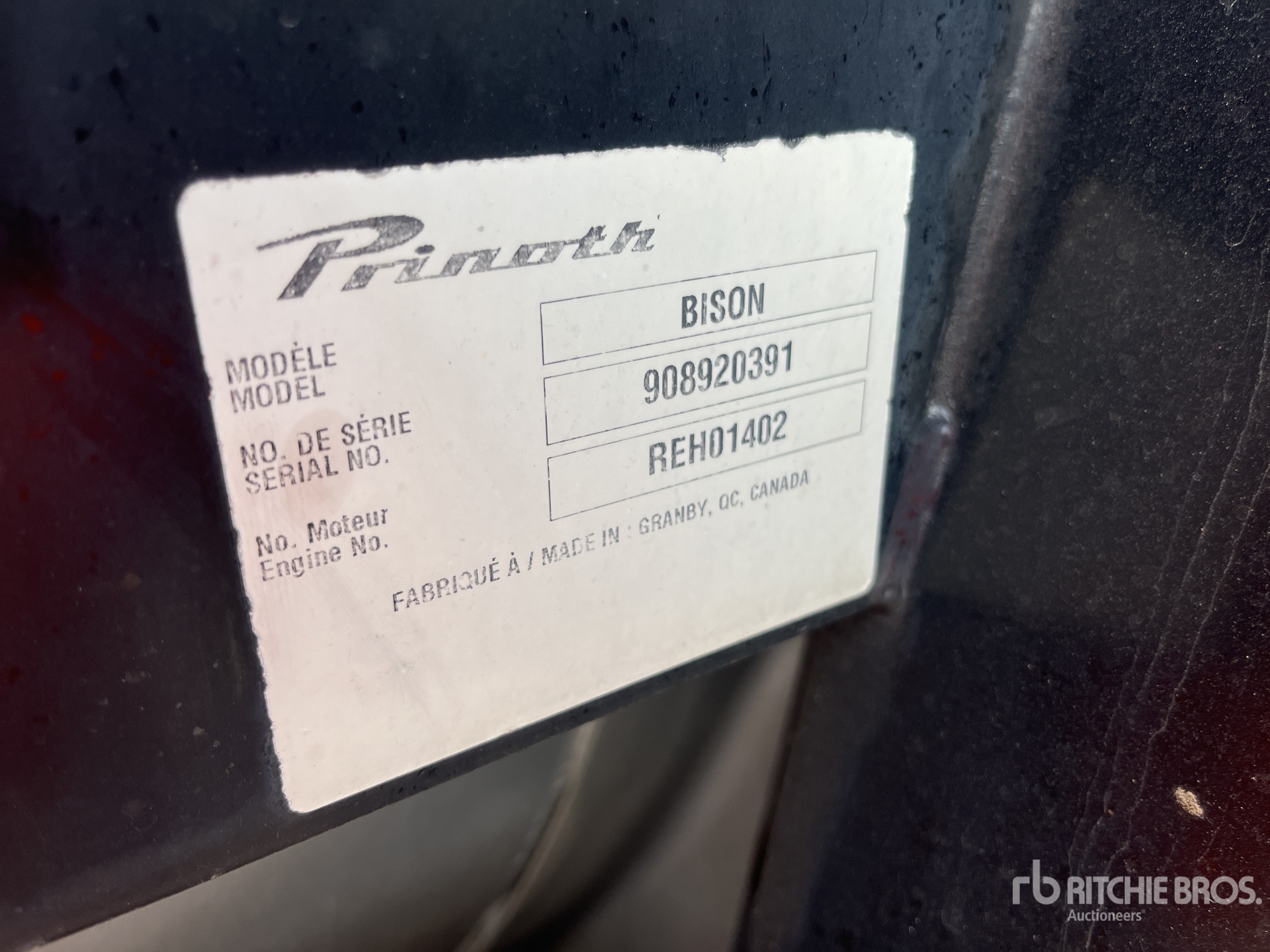 General Appearance with N.º de serie/VIN