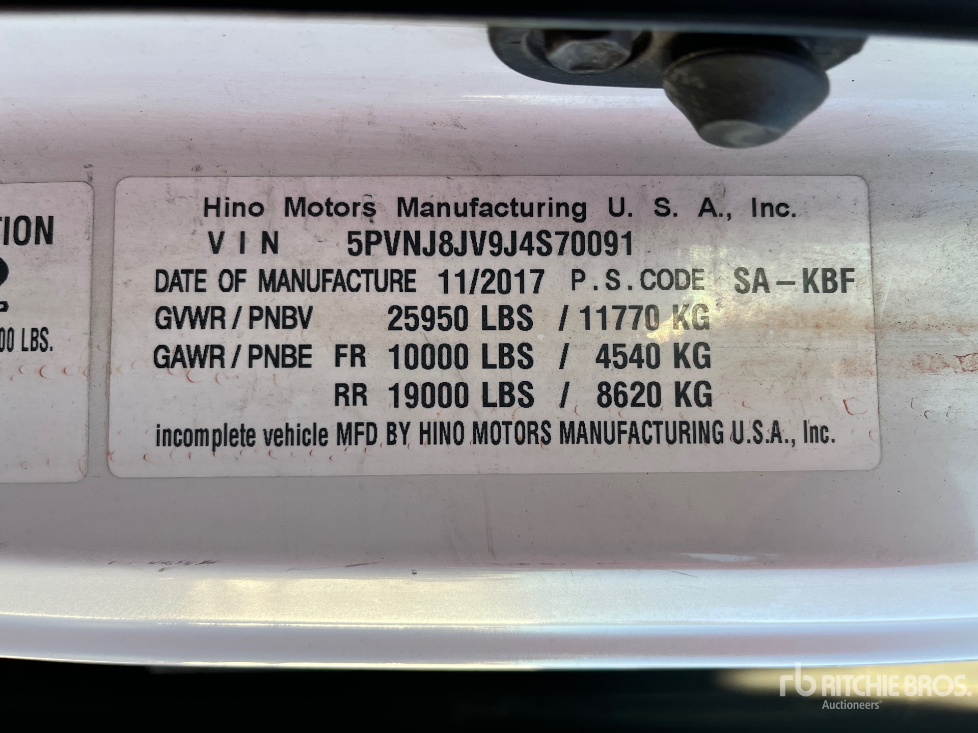 General Appearance with Seriennummer / FIN