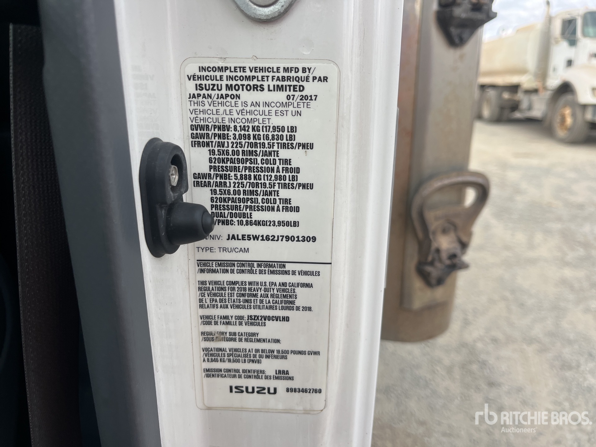 General Appearance with Numéro de série/Numéro d'identification du véhicule automobile