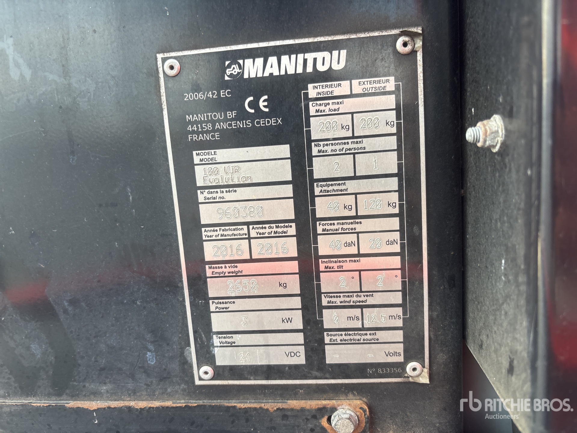 General Appearance with Seriennummer / FIN