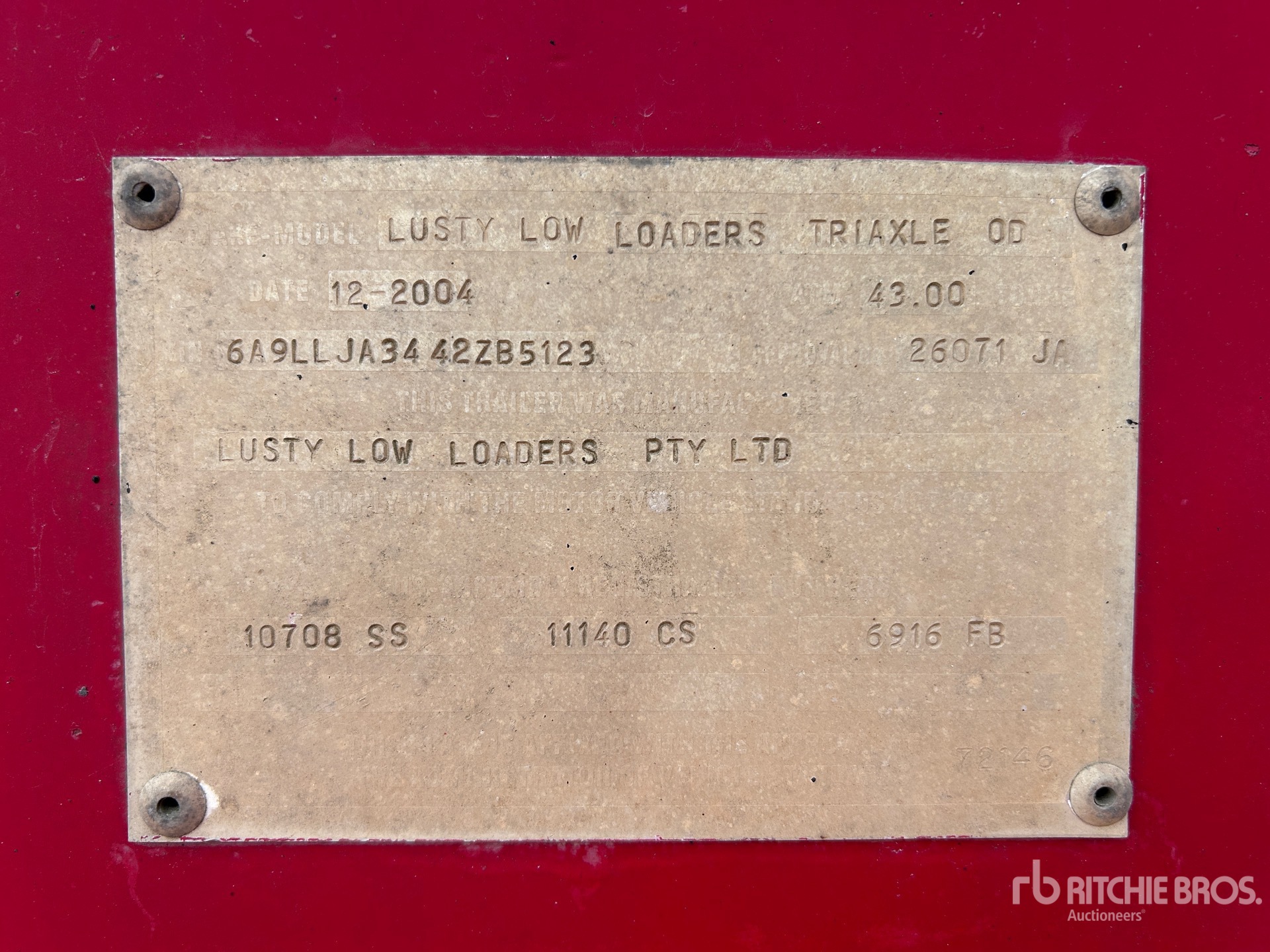 General Appearance with Numer seryjny/numer identyfikacyjny pojazdu