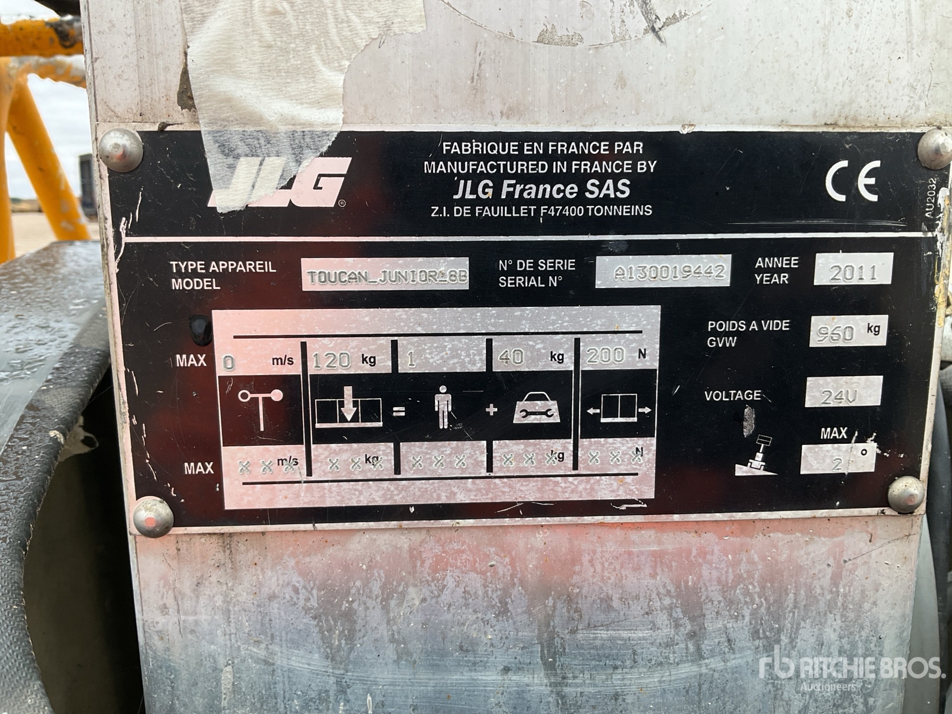 General Appearance with Numéro de série/Numéro d'identification du véhicule automobile