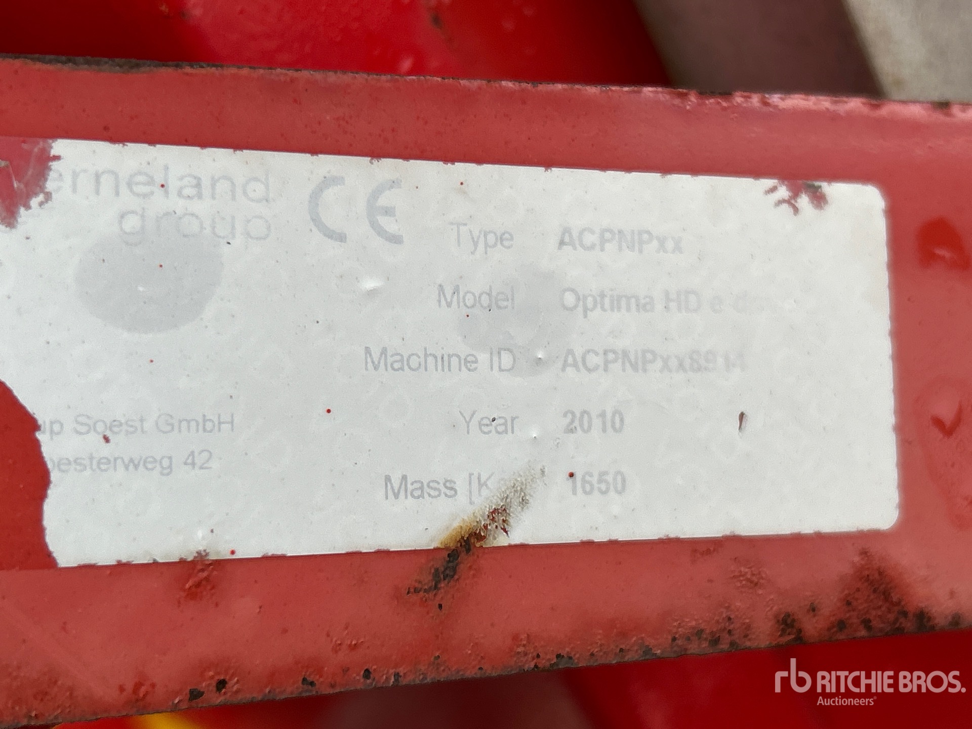 General Appearance with N.º de serie/VIN