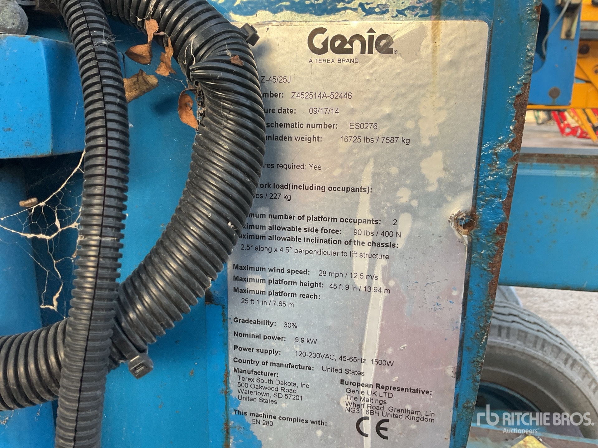 General Appearance with N.º de serie/VIN