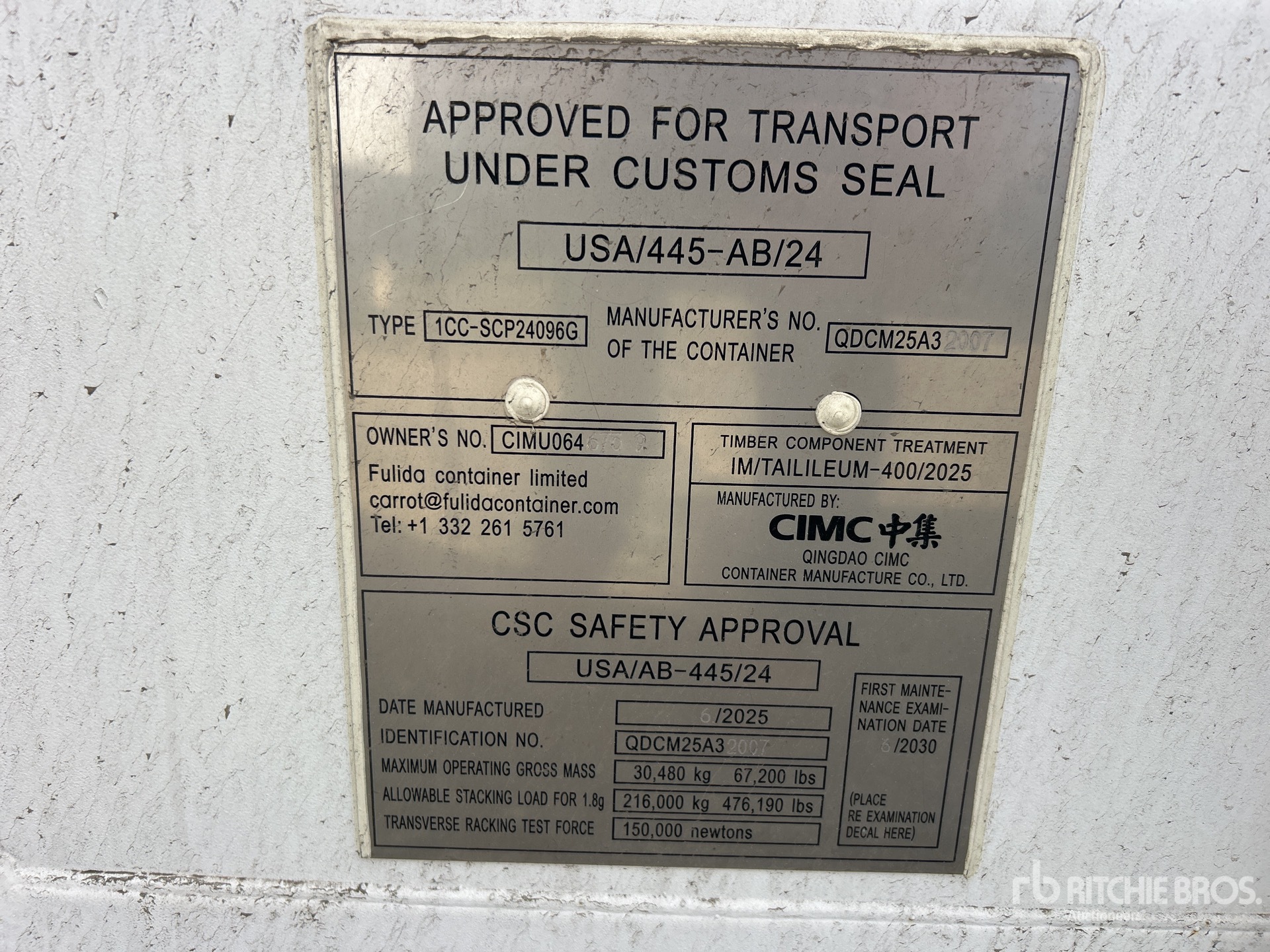 General Appearance with Seriennummer / FIN