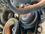 Engine with A/C Compressor