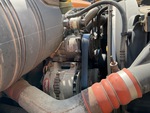 Engine with A/C Compressor