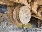 Undercarriage with Left Carrier Rollers
