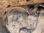 Undercarriage with Left Front Idler