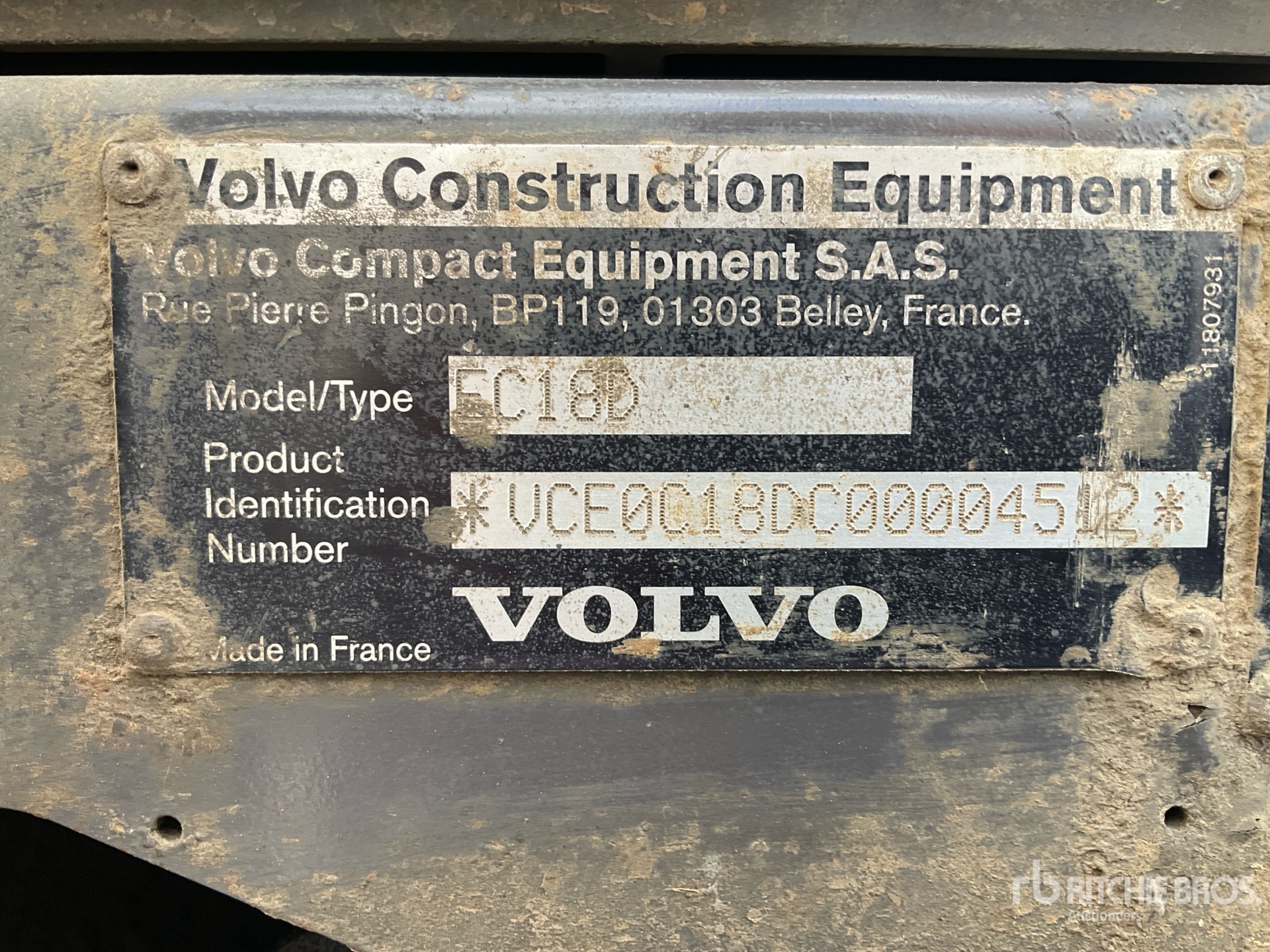 General Appearance with N.º de serie/VIN