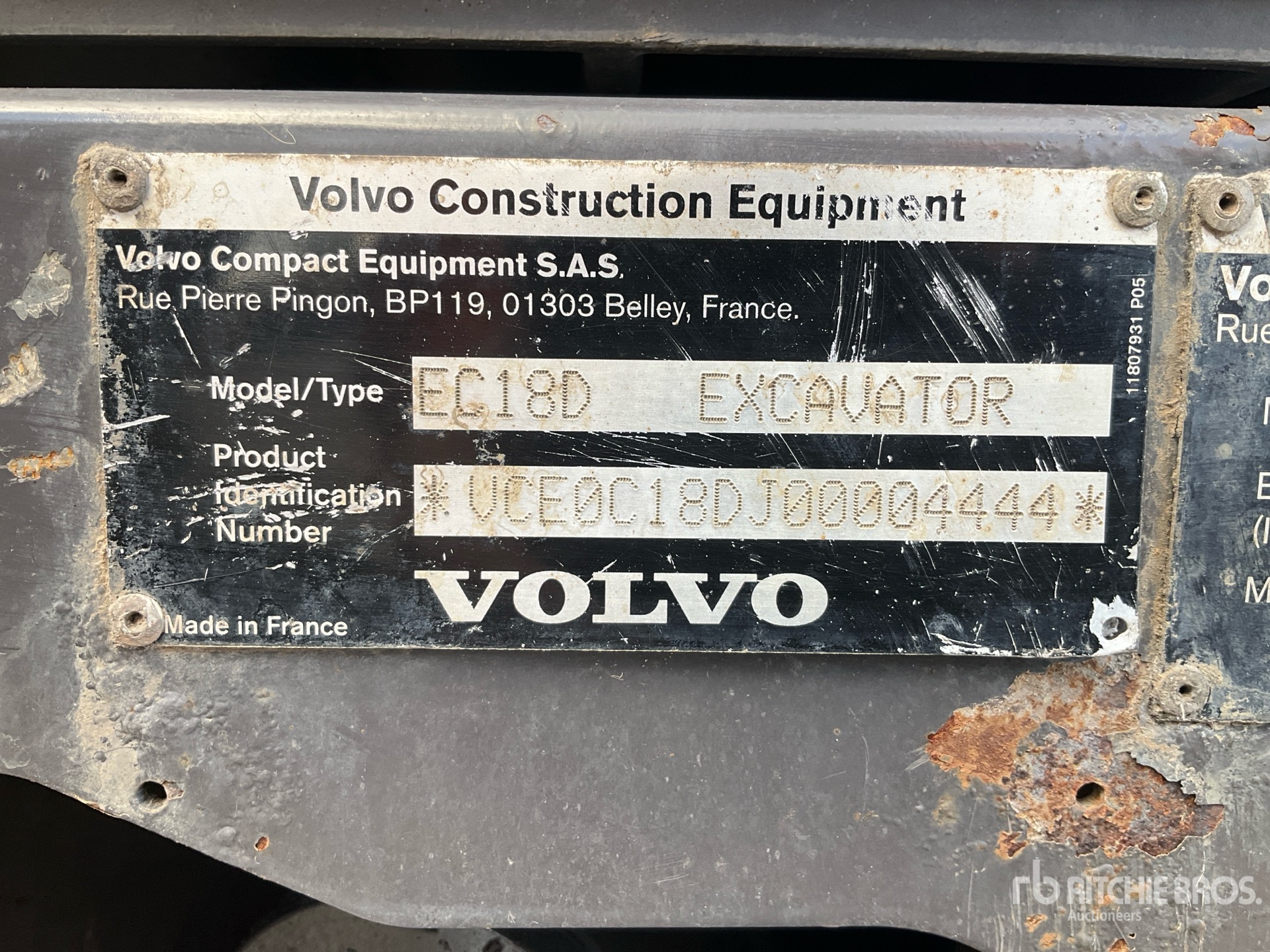 General Appearance with N.º de serie/VIN