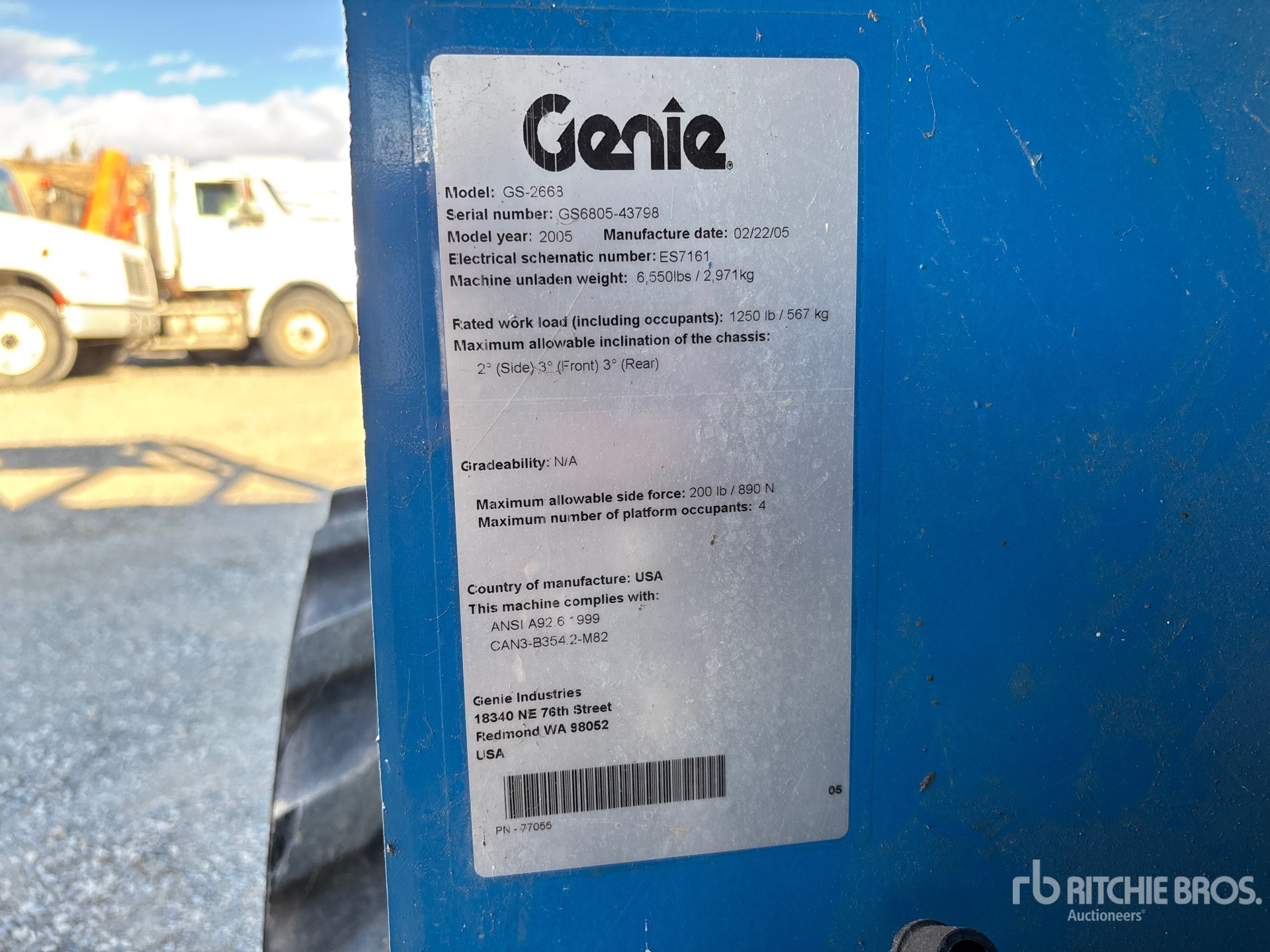 General Appearance with Numéro de série/Numéro d'identification du véhicule automobile