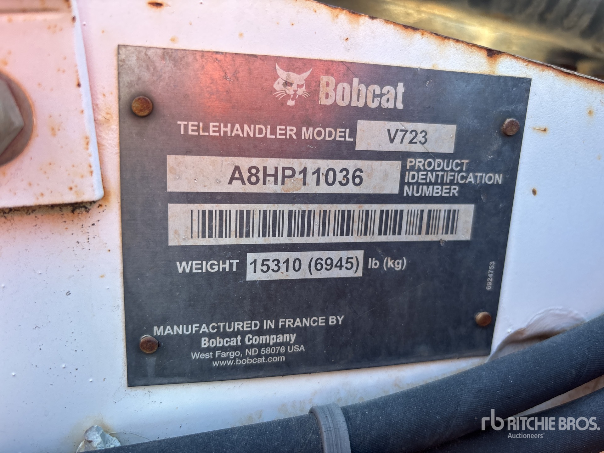 General Appearance with N.º de serie/VIN