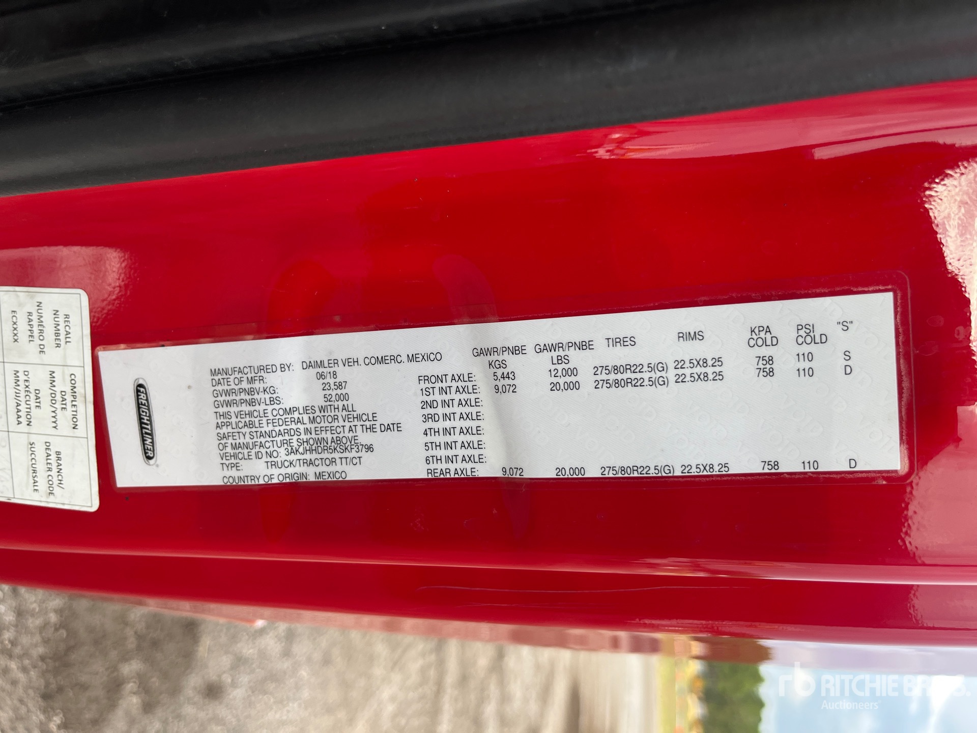 General Appearance with Seriennummer / FIN