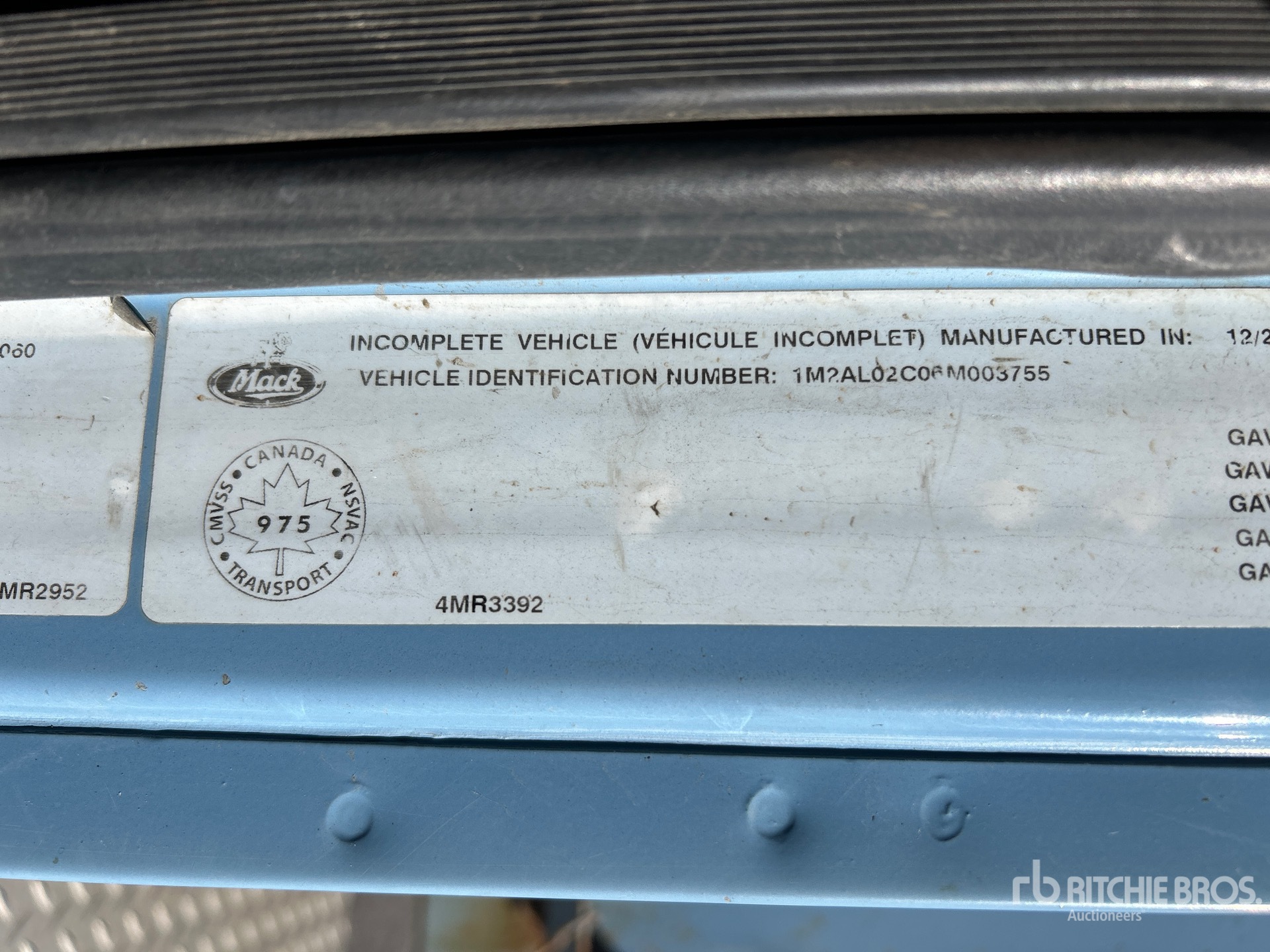 General Appearance with N.º de serie/VIN