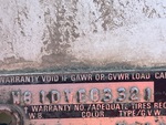 General Appearance with Second Serial Number/VIN Photo