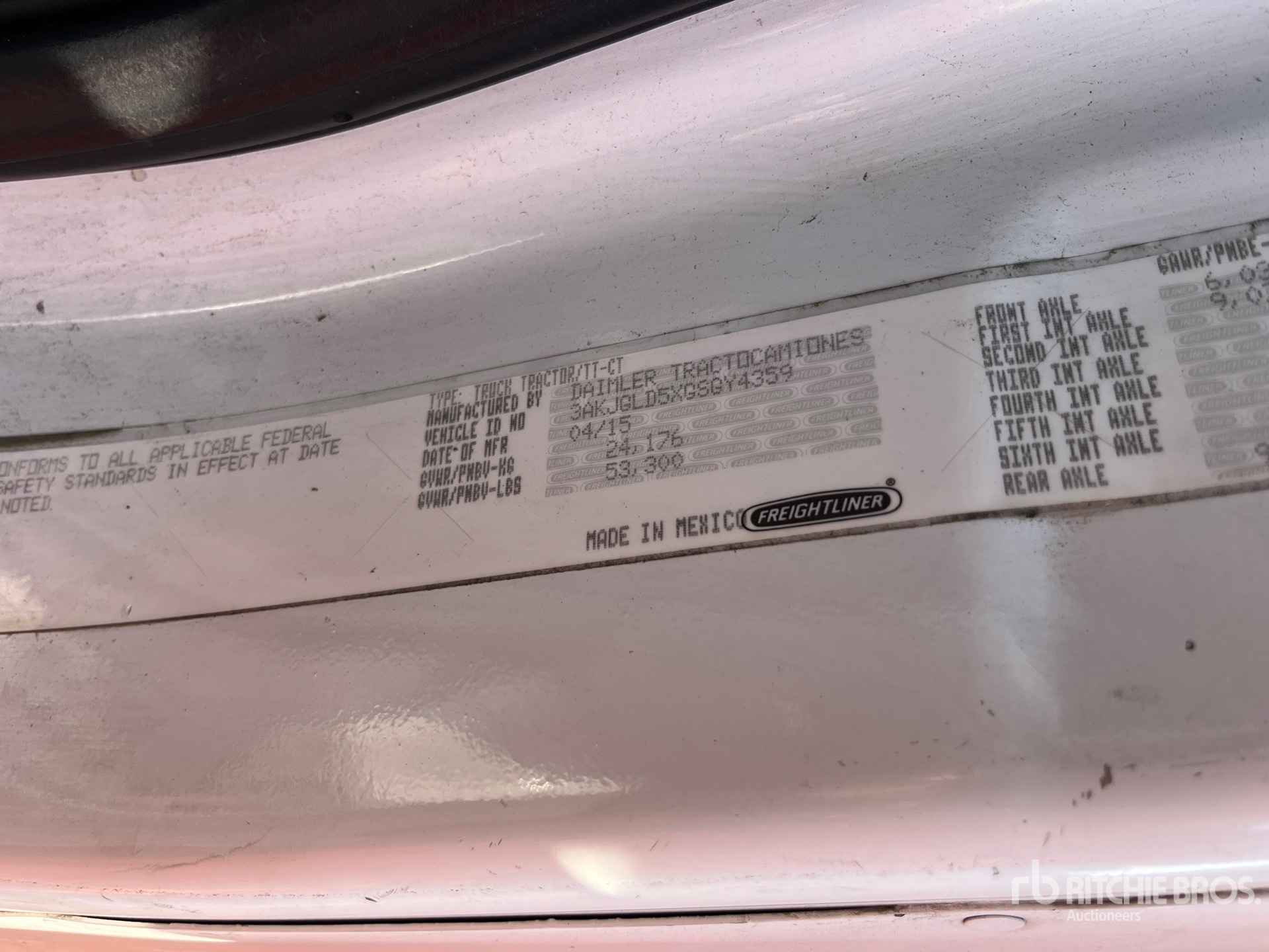 General Appearance with Second Serial Number/VIN Photo