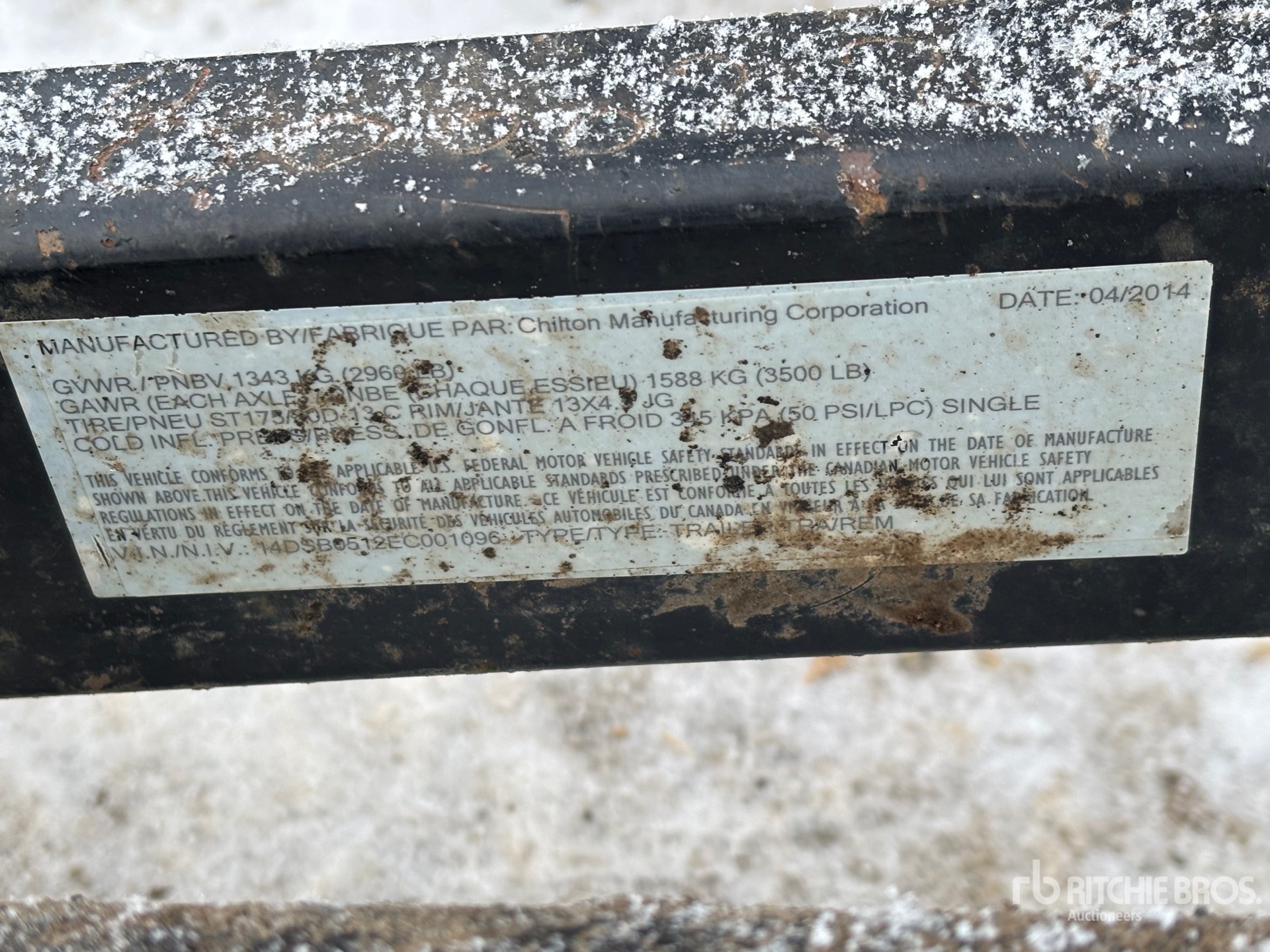 General Appearance with N.º de serie/VIN