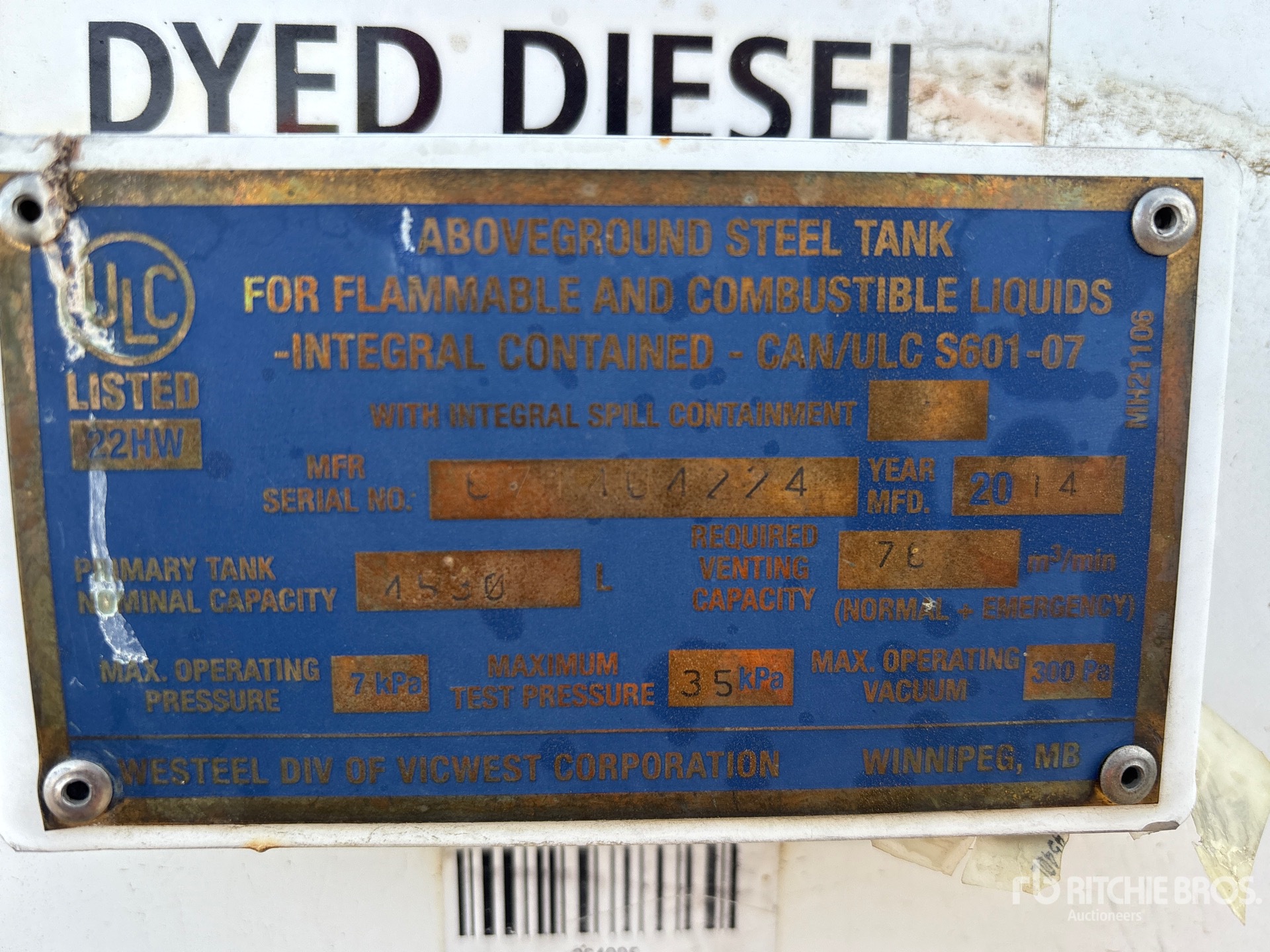 General Appearance with Numero seriale/numero d’identificazione del veicolo (VIN)