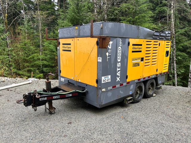 2013 Atlas Copco XATS1050 1050 cfm Mobile 164 L Air Compressor (Inoperable) 2013 Atlas Copco XATS1050 1050 cfm Mobile 164 L Air Compressor (Inoperable)