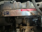 Engine with Emission Label