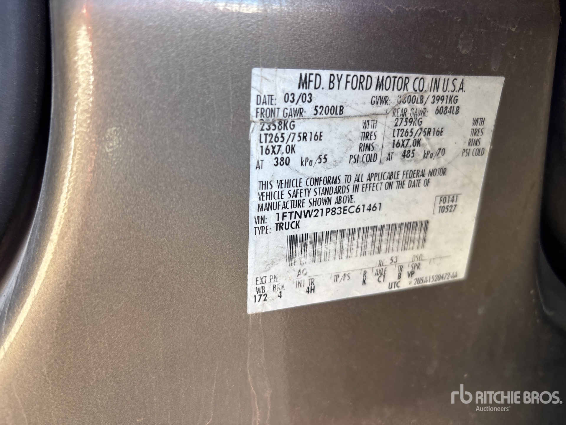 General Appearance with Seriennummer / FIN