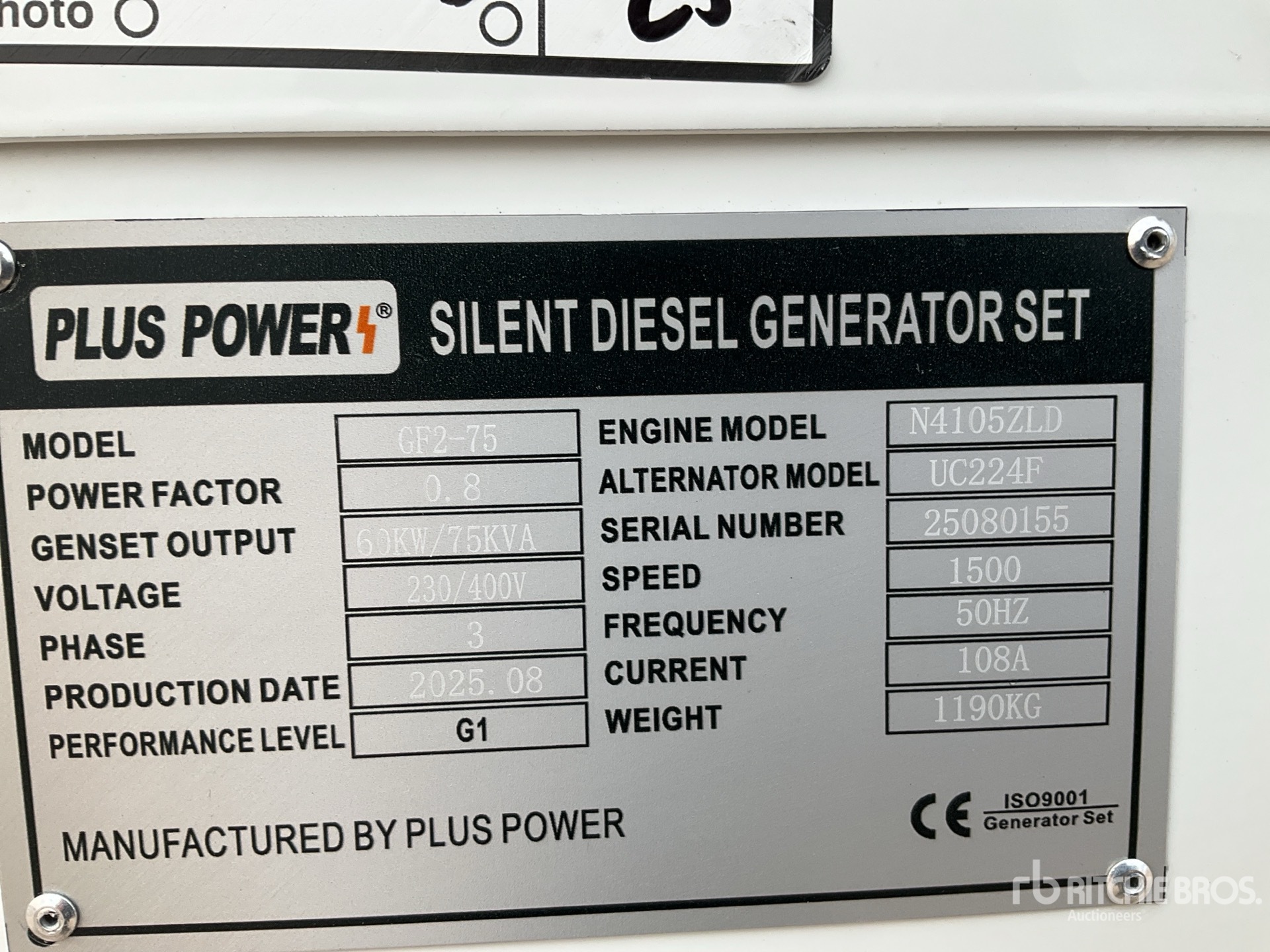 General Appearance with Numer seryjny/numer identyfikacyjny pojazdu