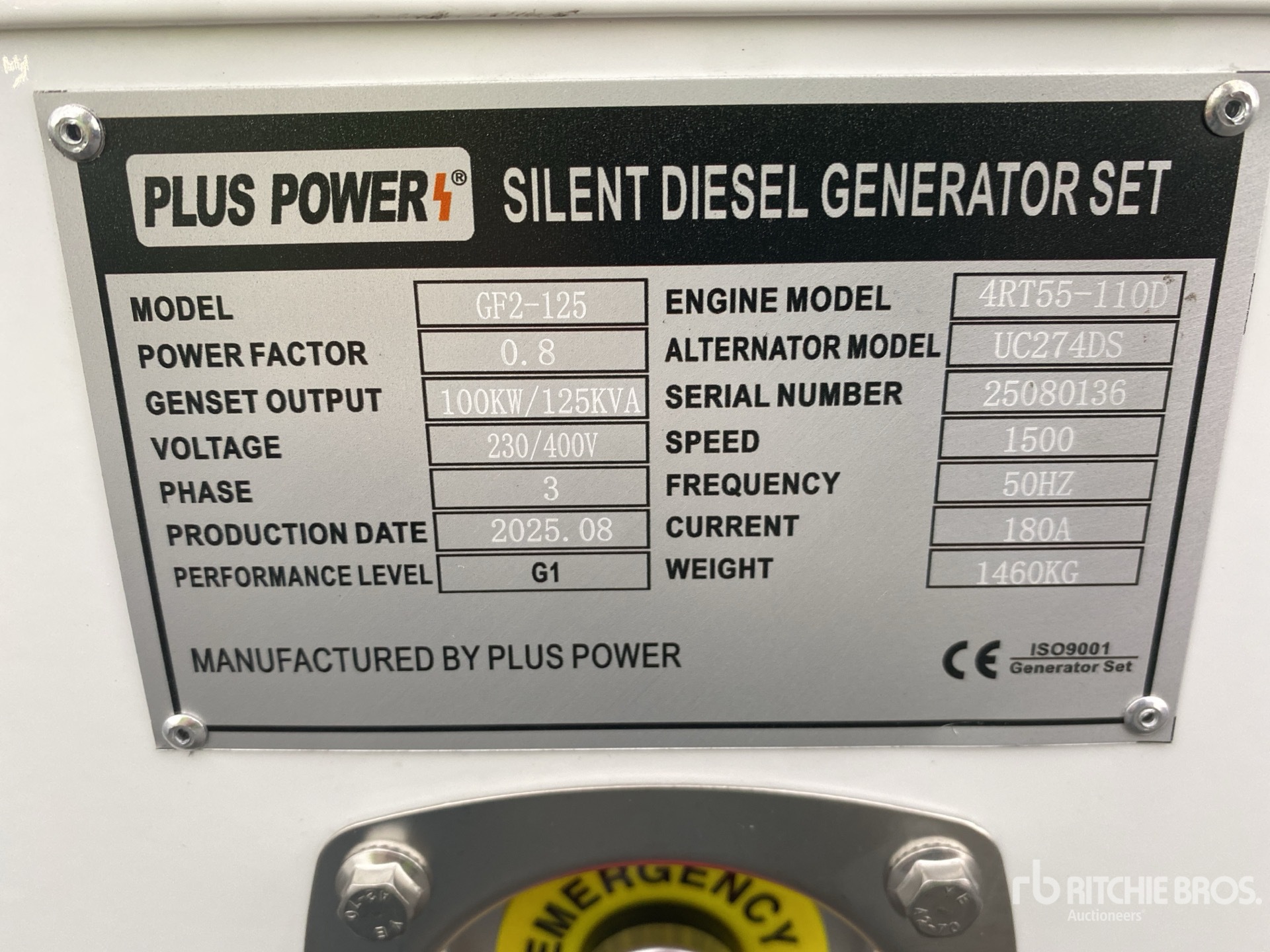 General Appearance with N.º de serie/VIN