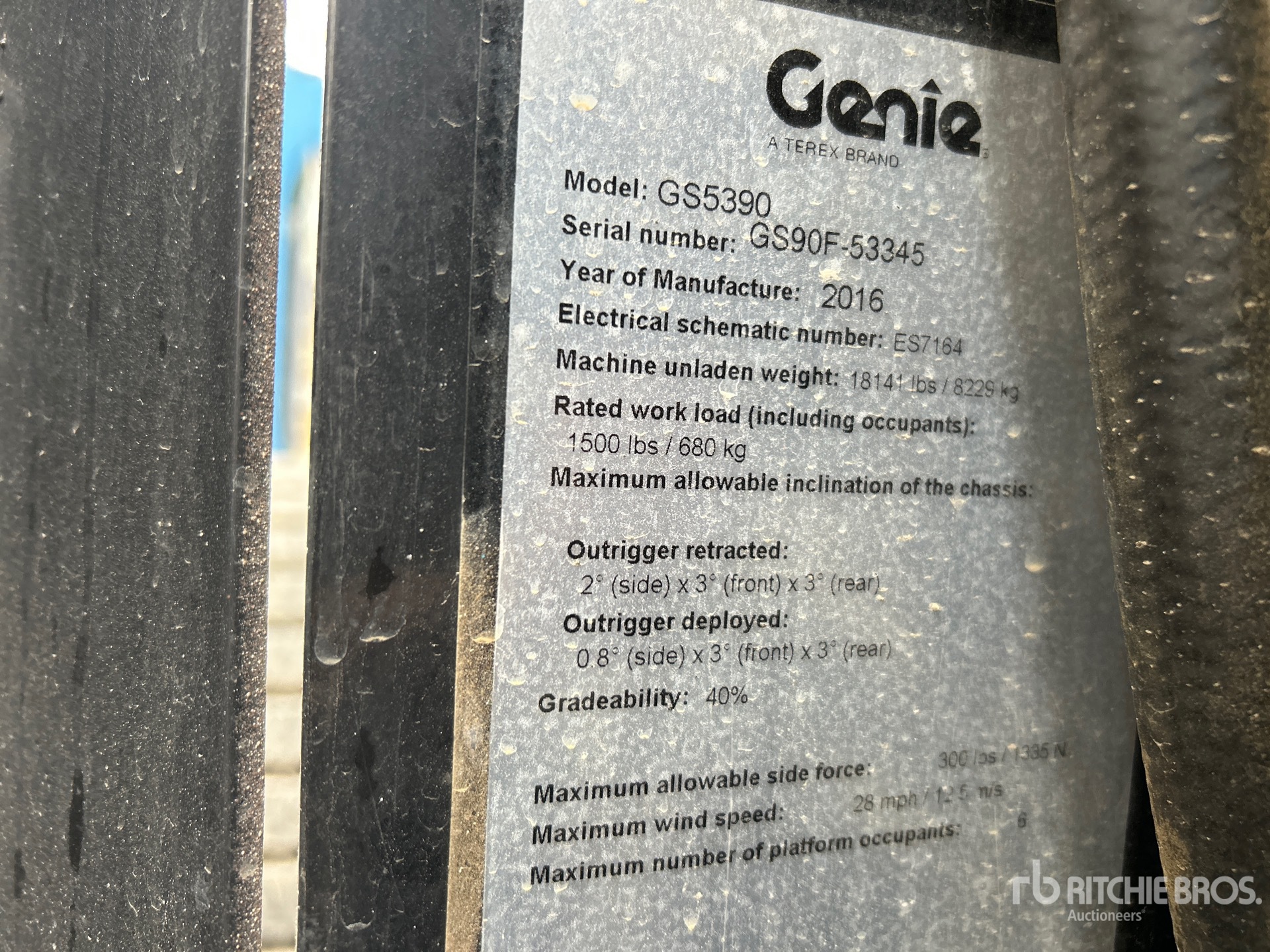 General Appearance with N.º de serie/VIN