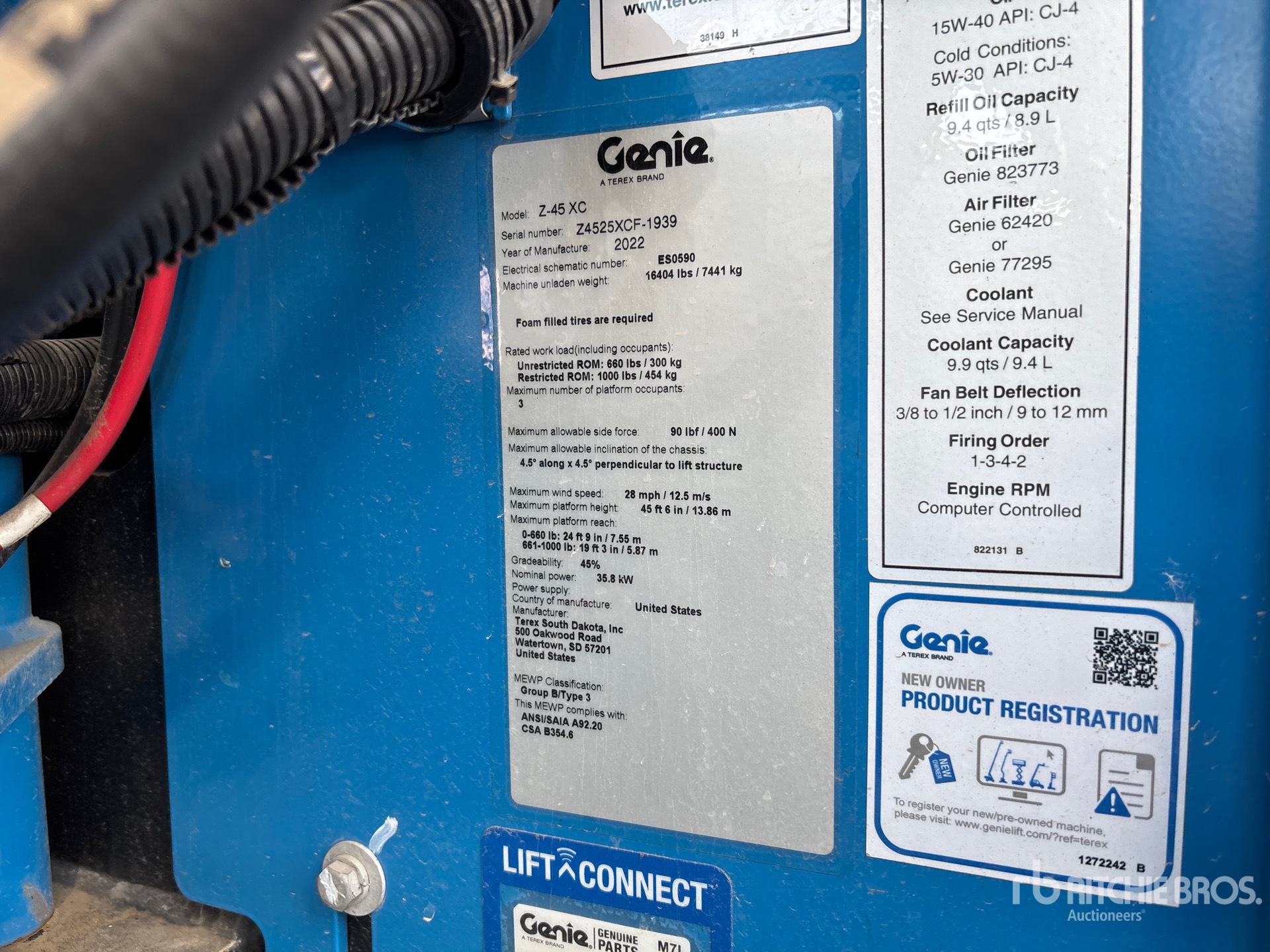 General Appearance with N.º de serie/VIN