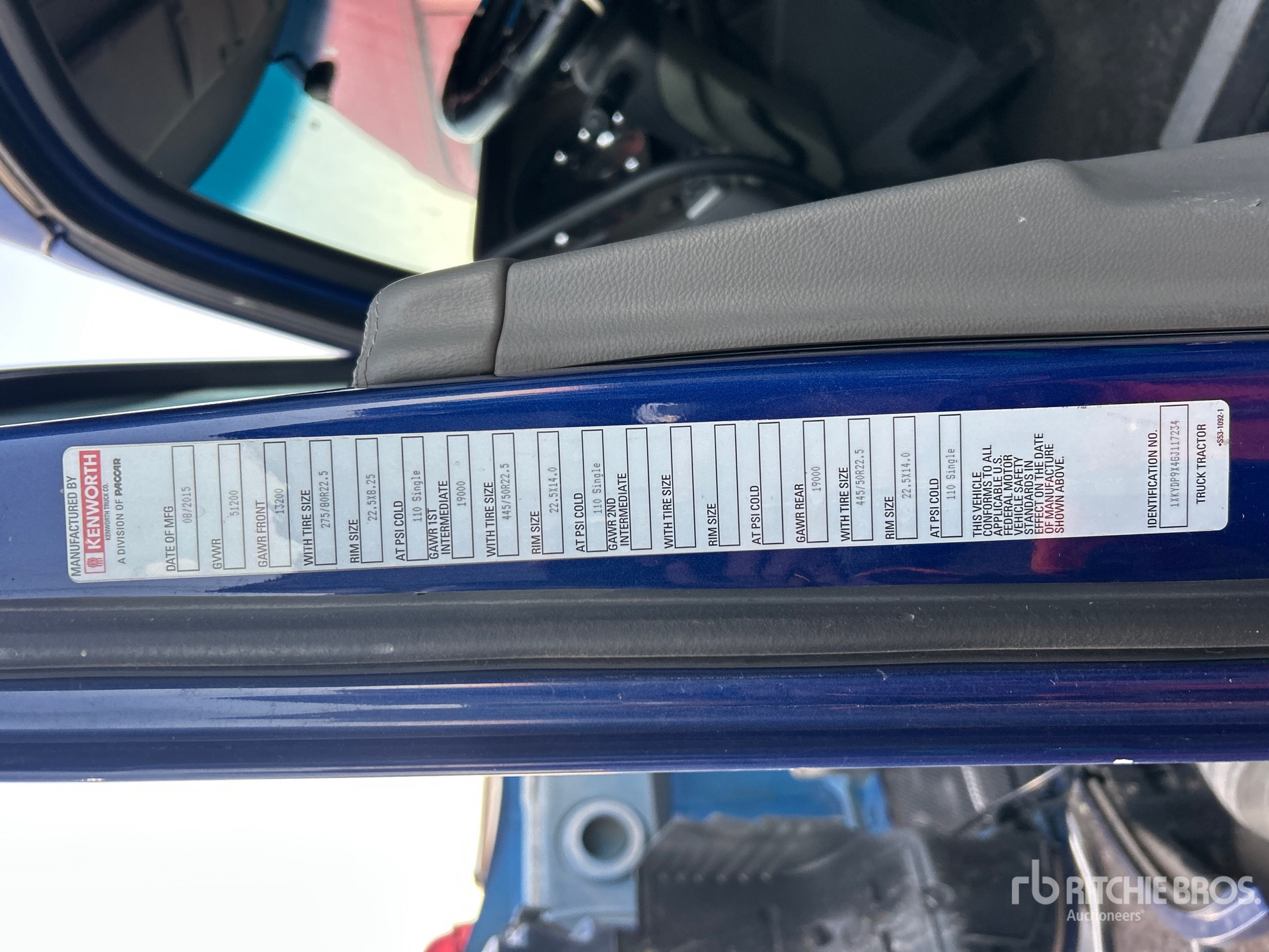 General Appearance with N.º de serie/VIN