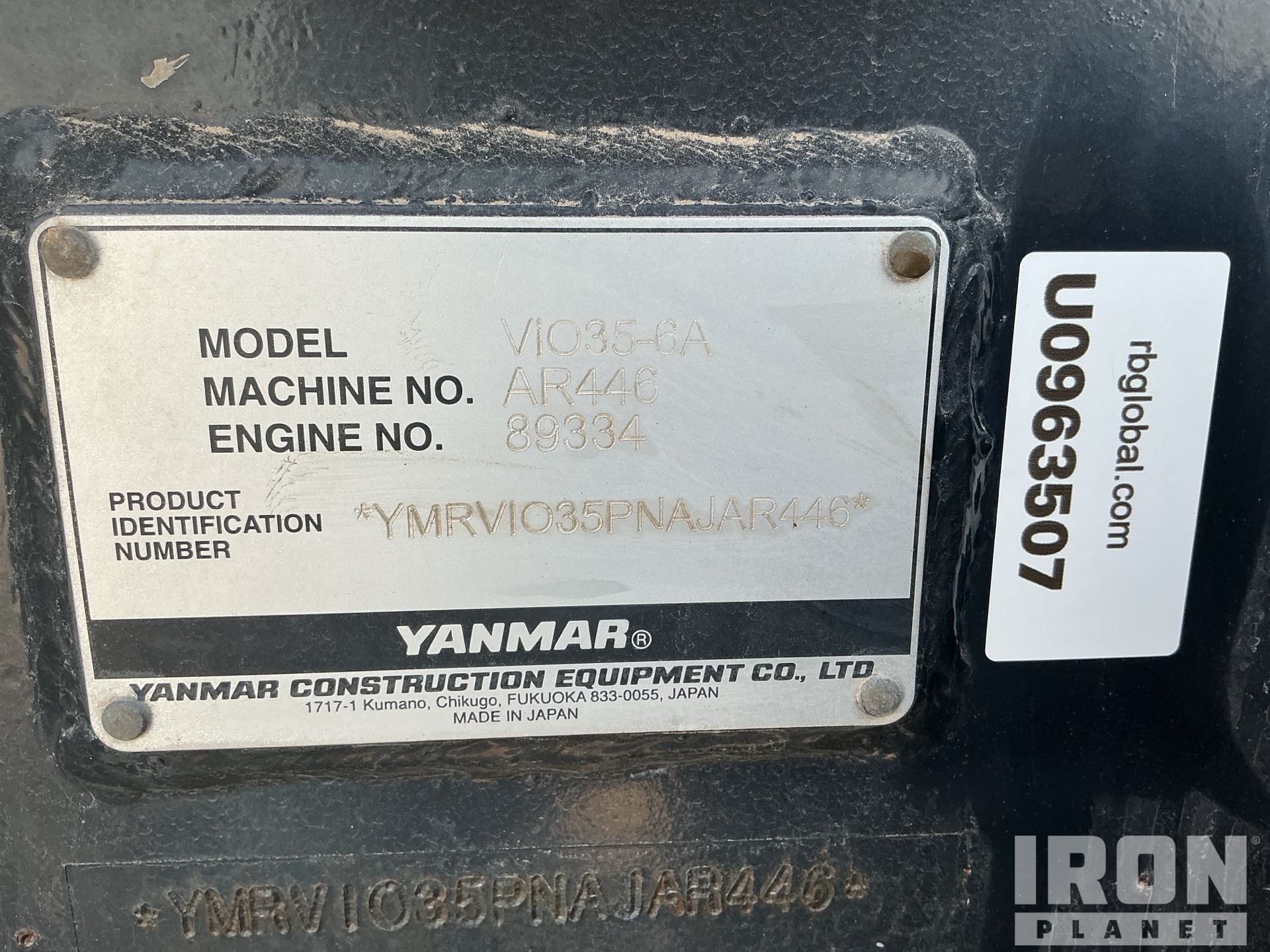 General Appearance with Numer seryjny/numer identyfikacyjny pojazdu