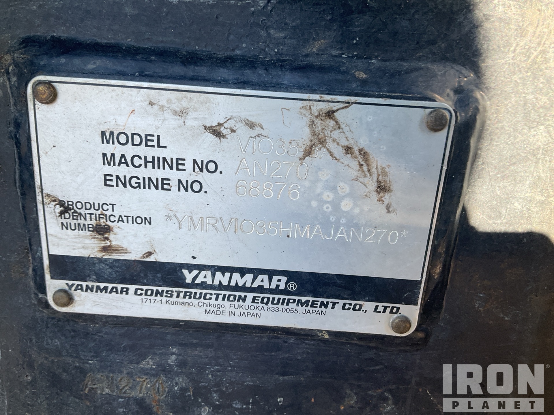 General Appearance with N.º de serie/VIN