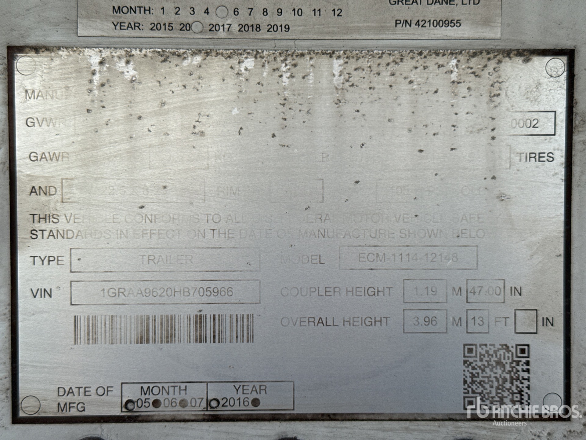 General Appearance with Seriennummer / FIN