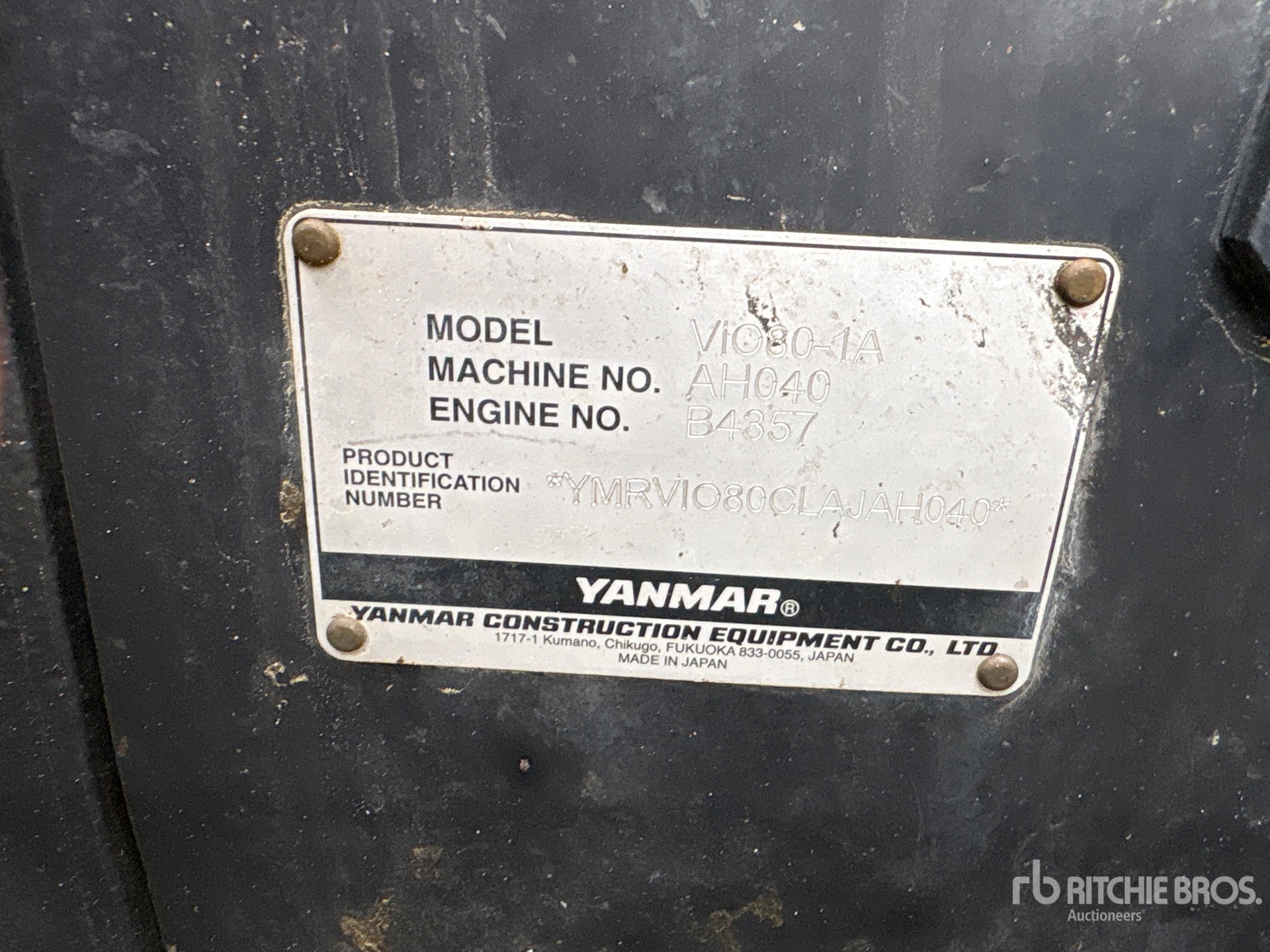 General Appearance with N.º de serie/VIN