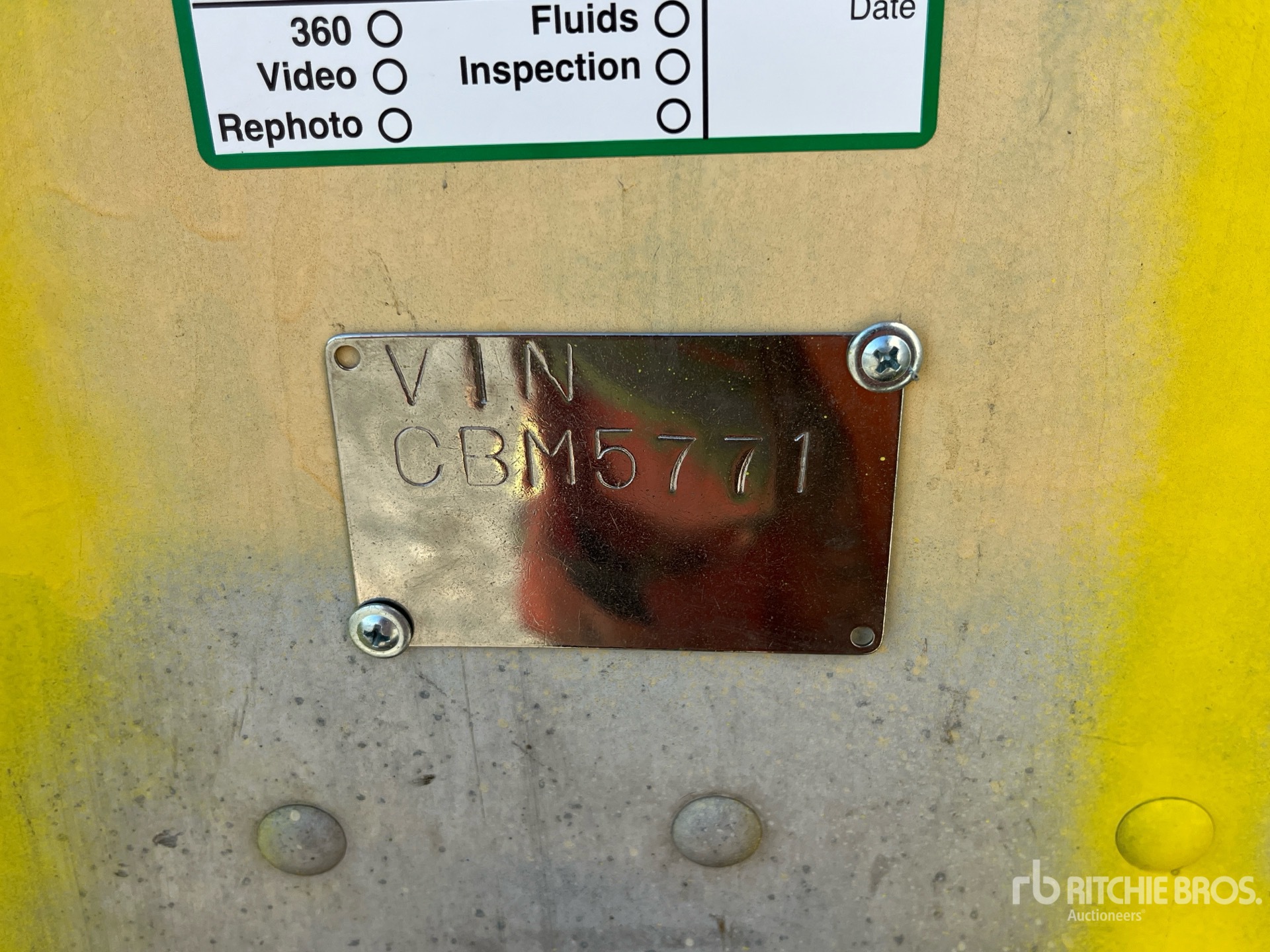 General Appearance with N.º de serie/VIN