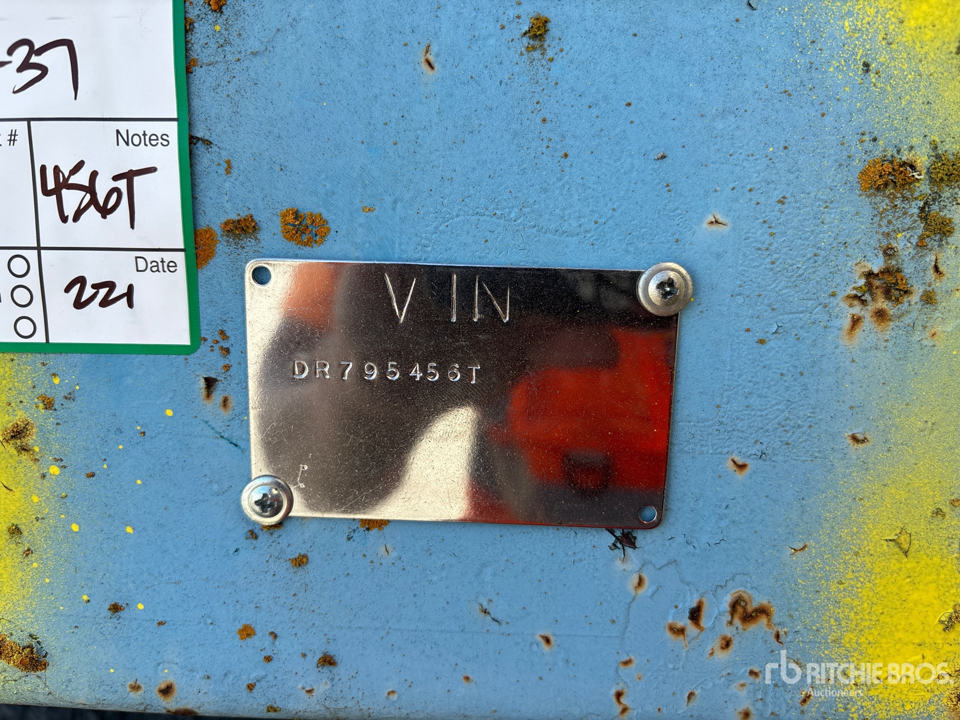 General Appearance with N.º de serie/VIN