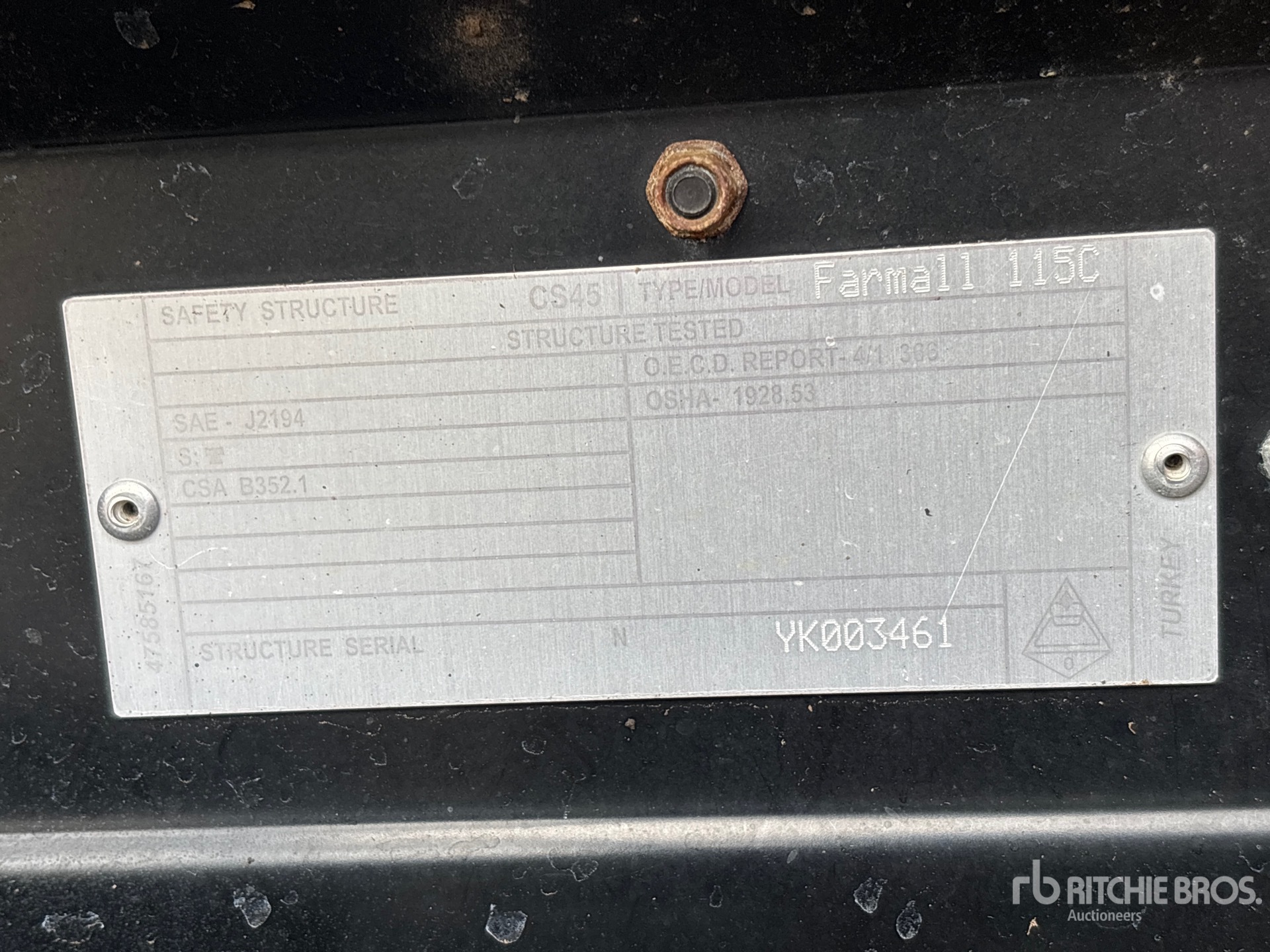 General Appearance with N.º de serie/VIN