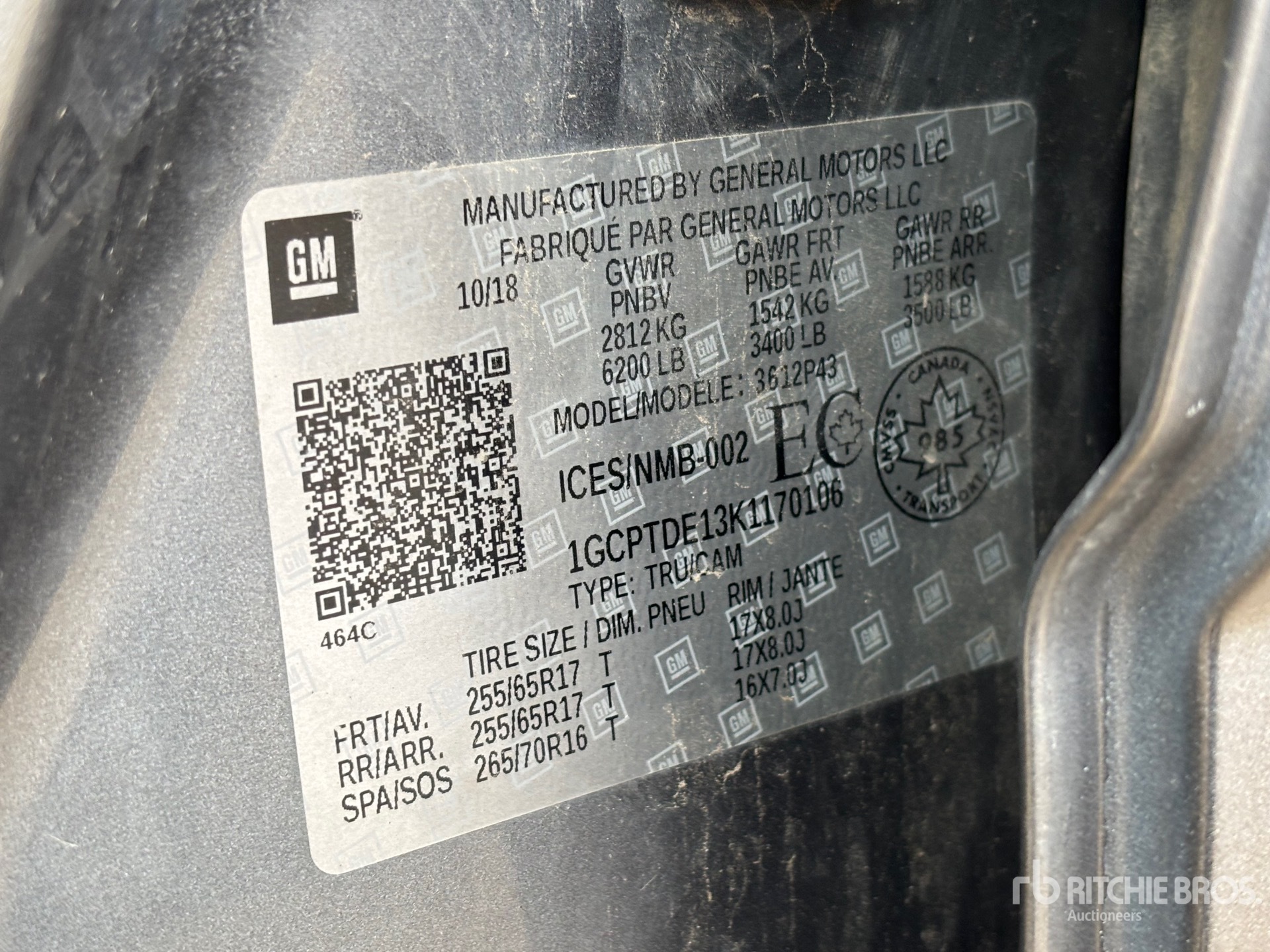 General Appearance with Second Serial Number/VIN Photo