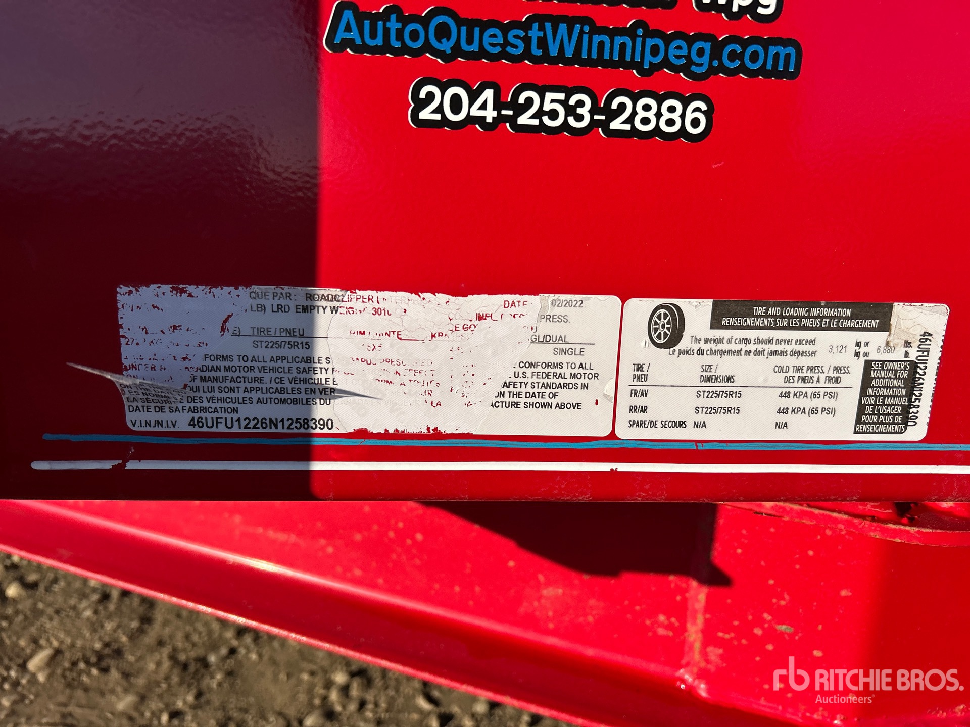 General Appearance with Numer seryjny/numer identyfikacyjny pojazdu