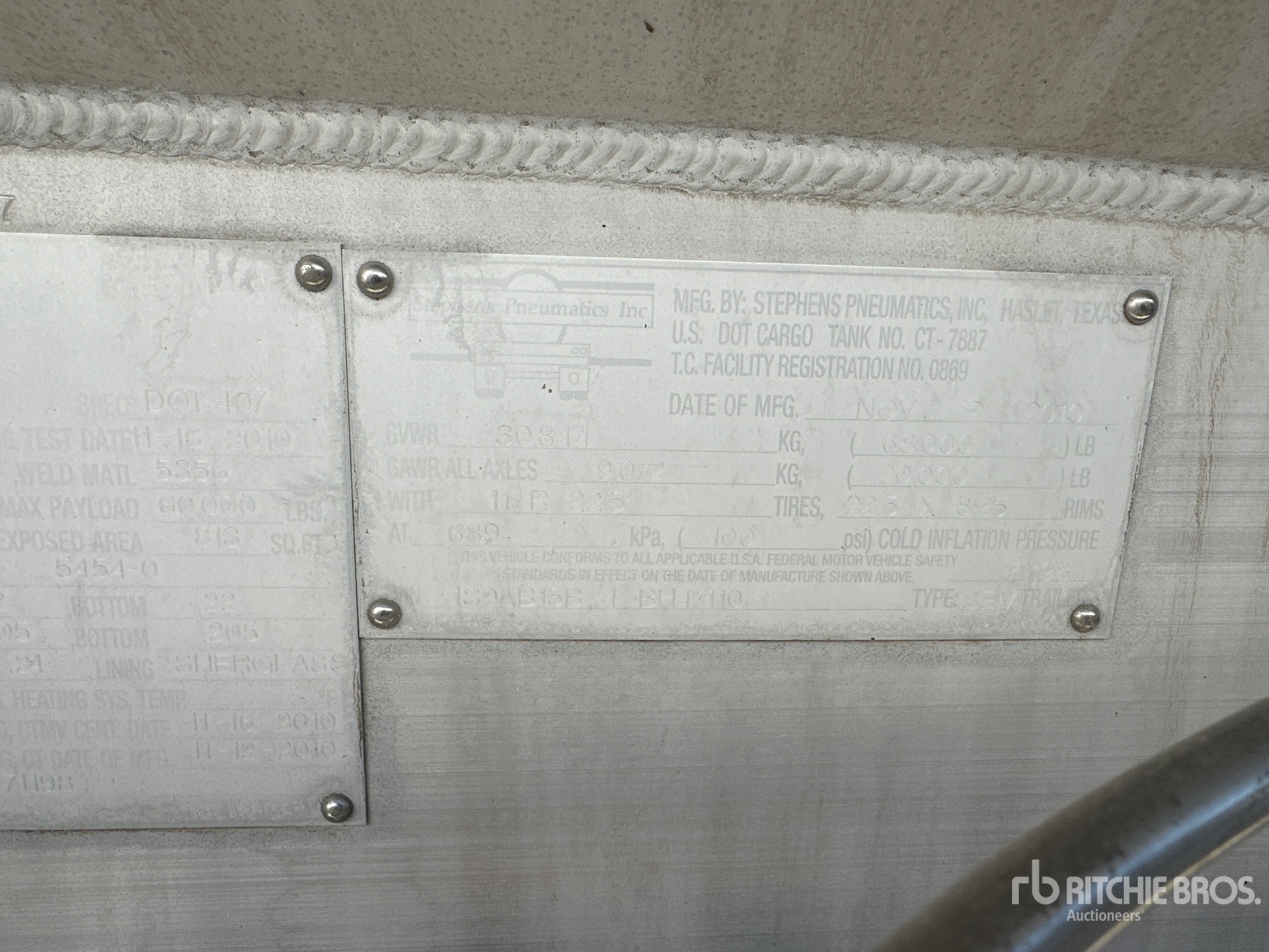 General Appearance with Numero seriale/numero d’identificazione del veicolo (VIN)